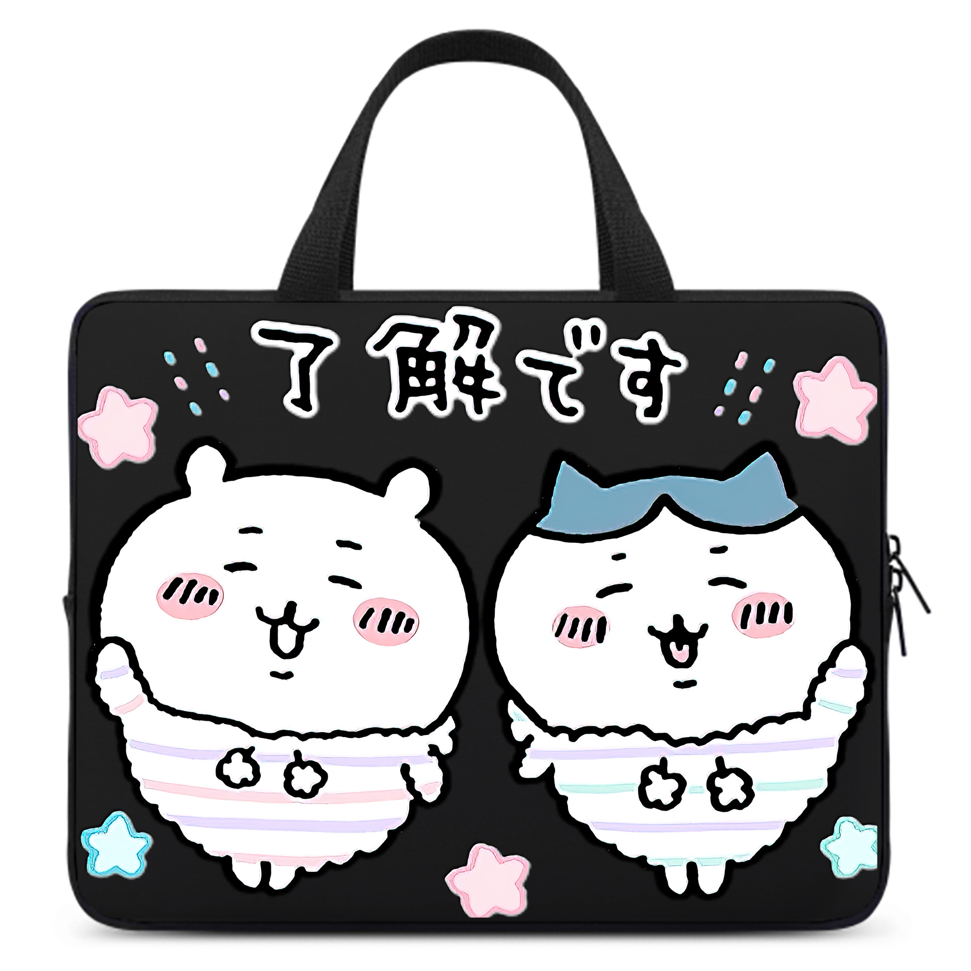 （画像用） ちいかわ ハチワレ Chii-kawa hachiware 手提げノートパソコンバッグ