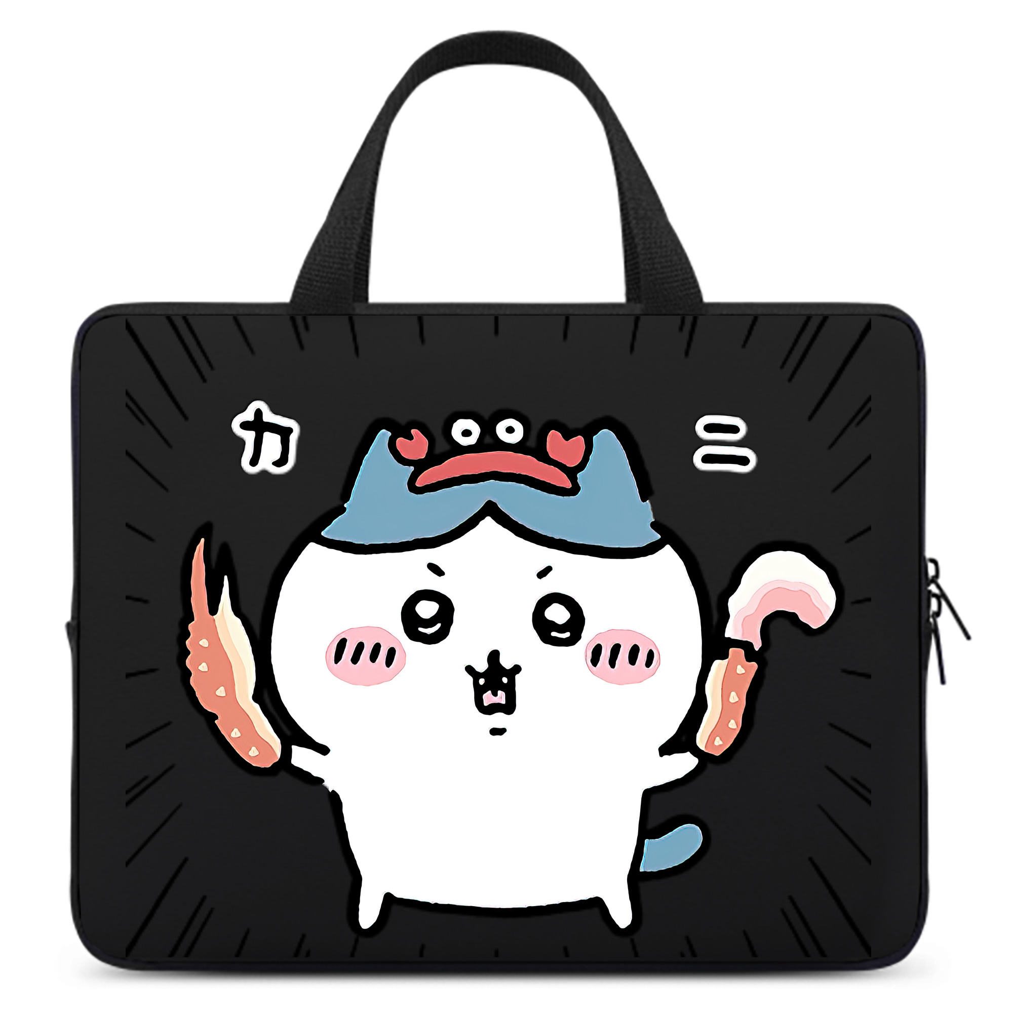 （画像用） ちいかわ ハチワレ Chii-kawa hachiware 手提げノートパソコンバッグ