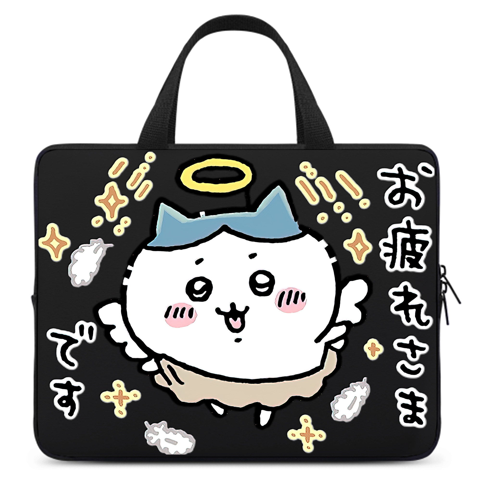 （画像用） ちいかわ ハチワレ Chii-kawa hachiware 手提げノートパソコンバッグ