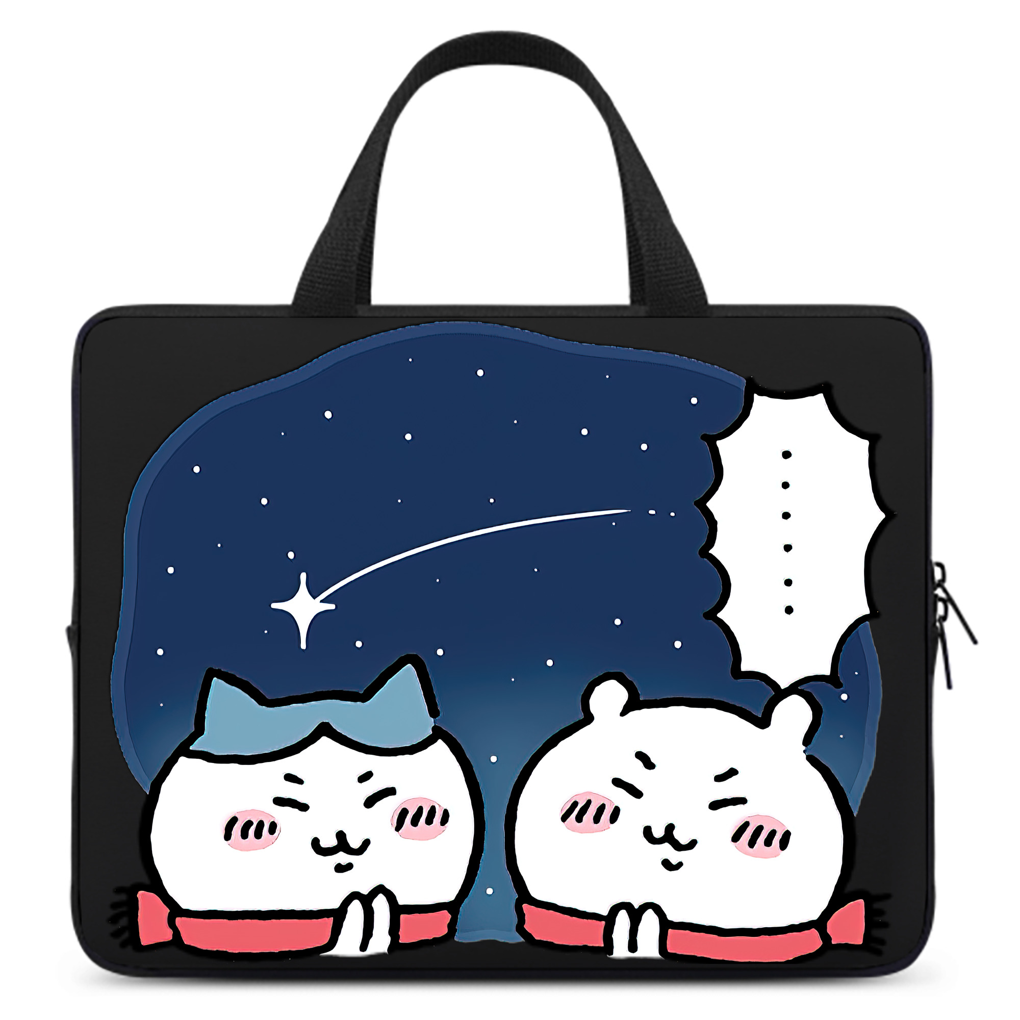 （画像用） ちいかわ ハチワレ Chii-kawa hachiware 手提げノートパソコンバッグ