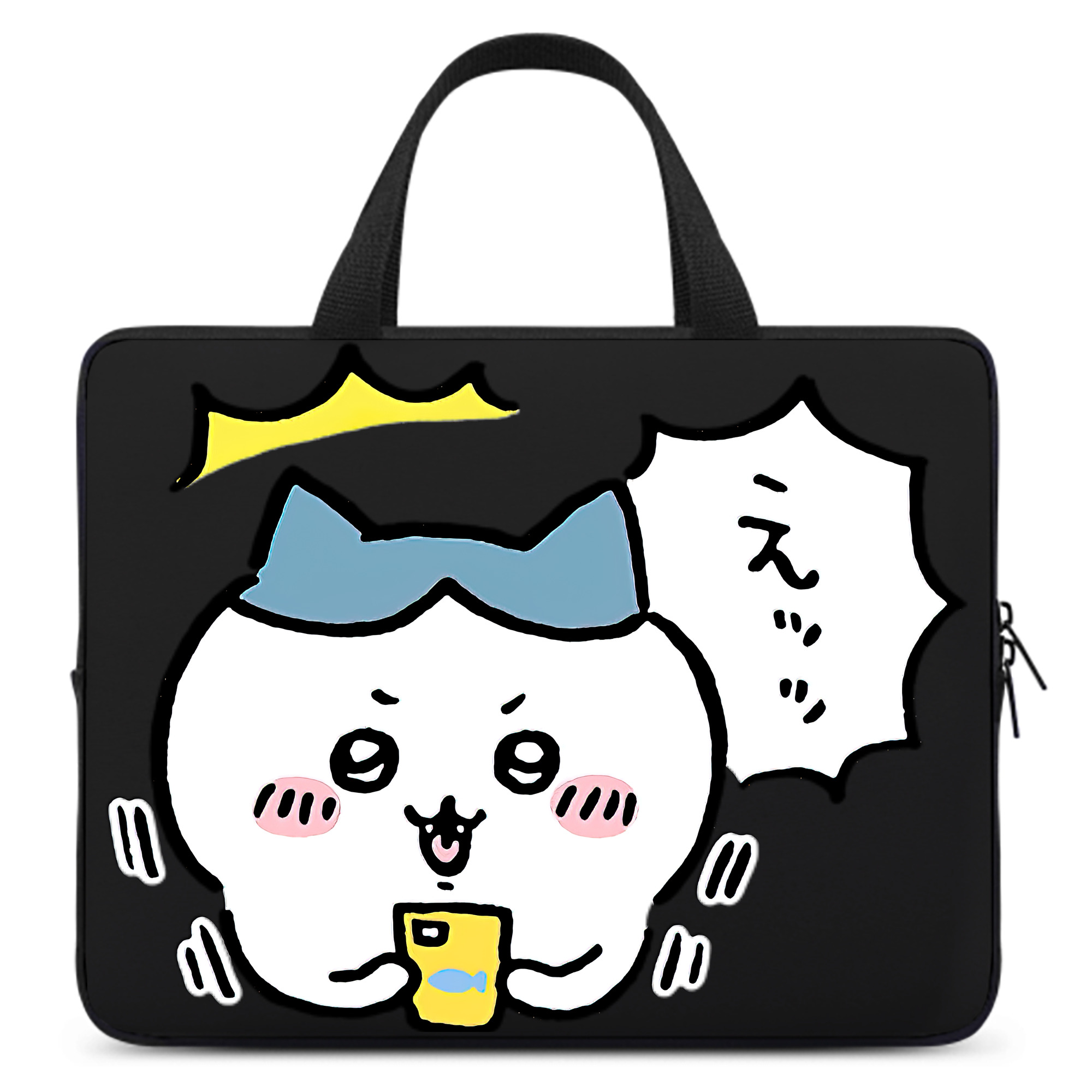 （画像用） ちいかわ ハチワレ Chii-kawa hachiware 手提げノートパソコンバッグ