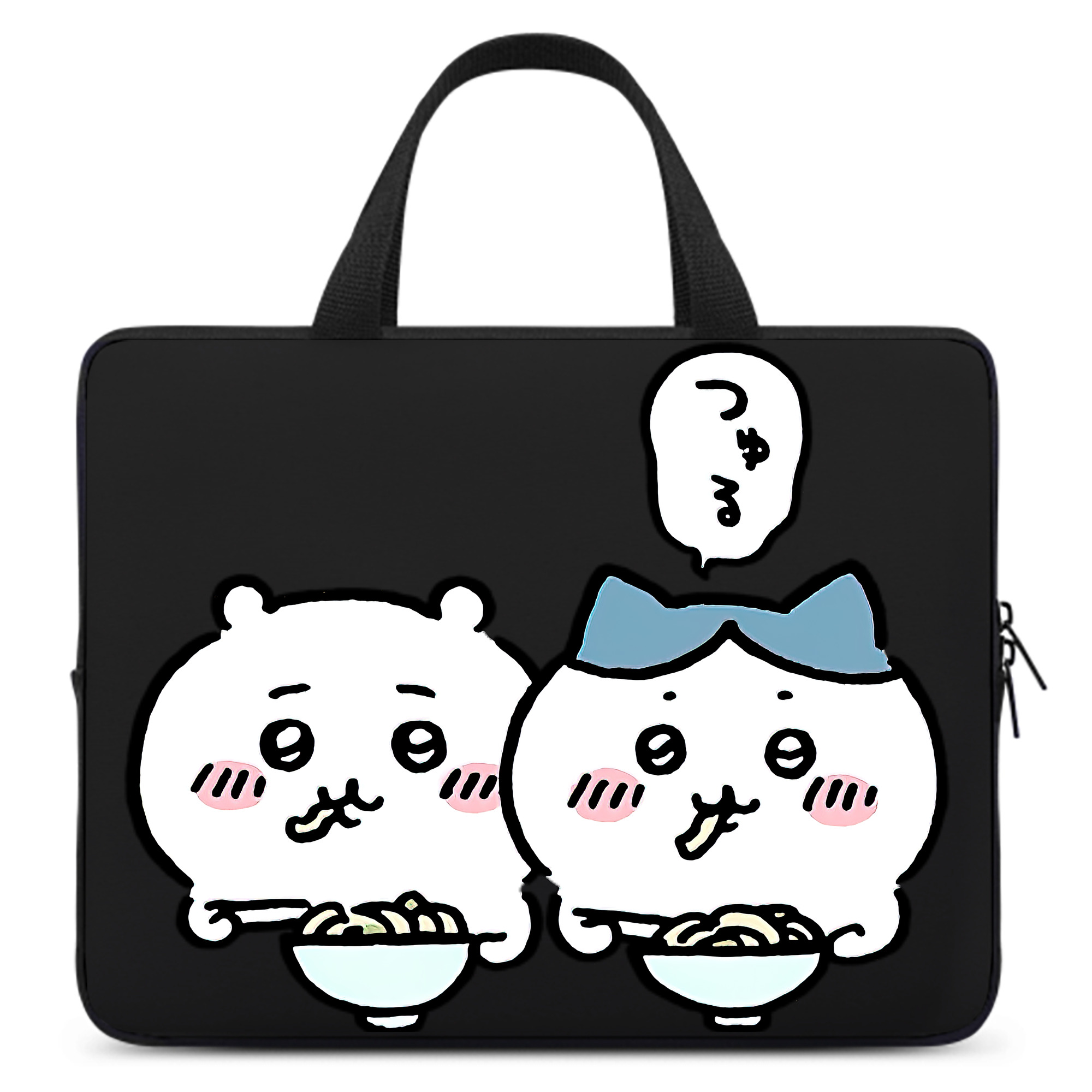 （画像用） ちいかわ ハチワレ Chii-kawa hachiware 手提げノートパソコンバッグ