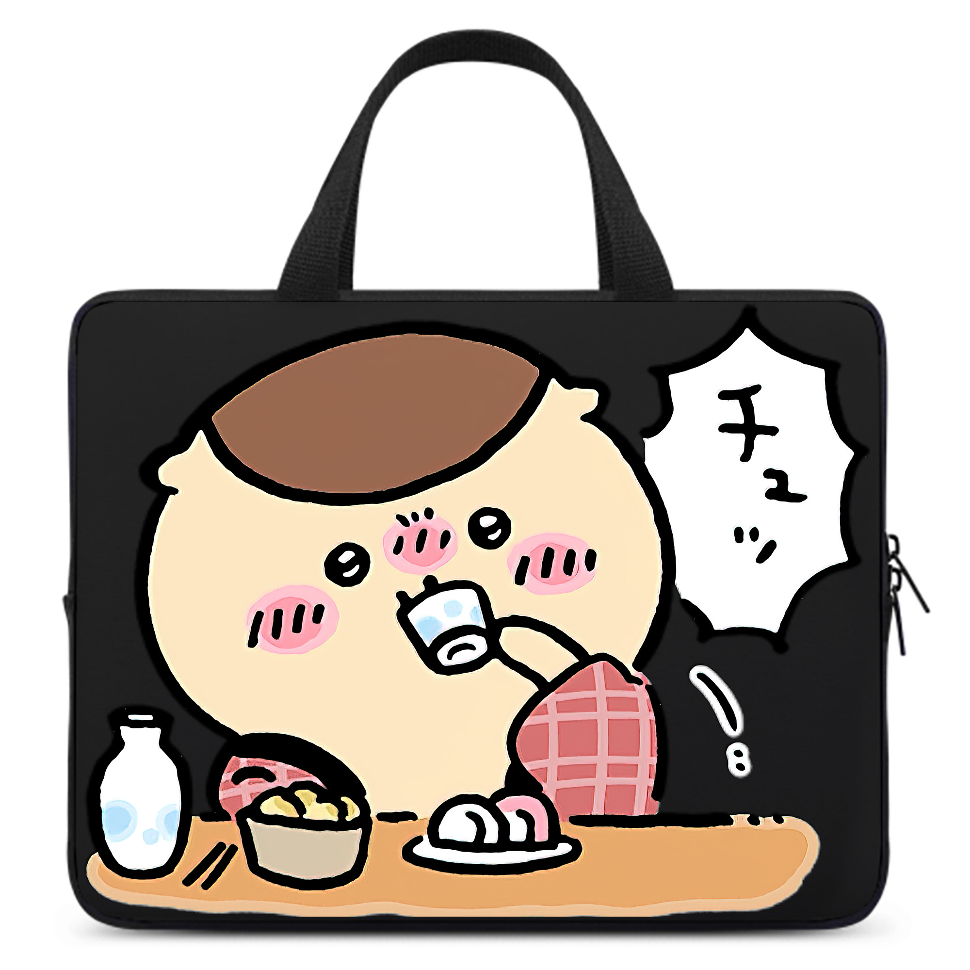 （画像用） ちいかわ くりまんじゅう Chii-kawa kuri manjū 手提げノートパソコンバッグ