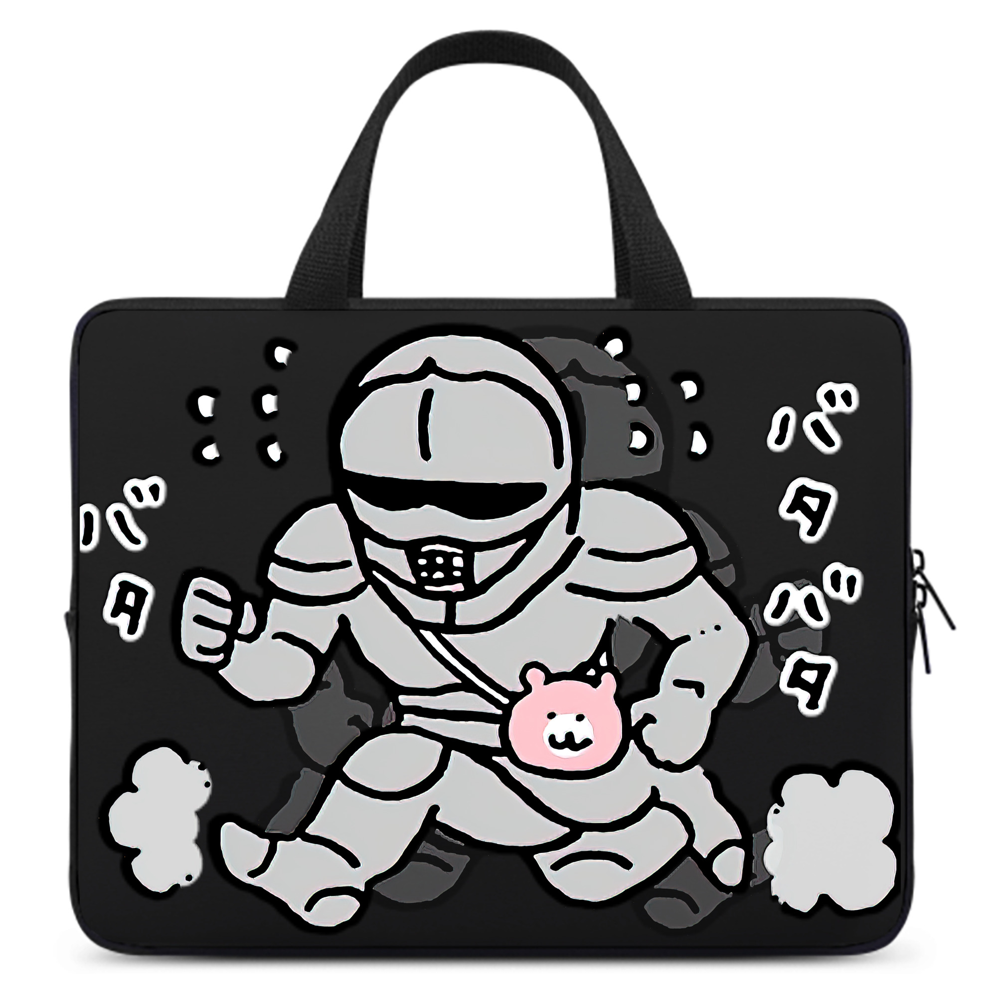 （画像用） ちいかわ 労働の鎧さん Chii-kawa Mr. Armor of Labor 手提げノートパソコンバッグ