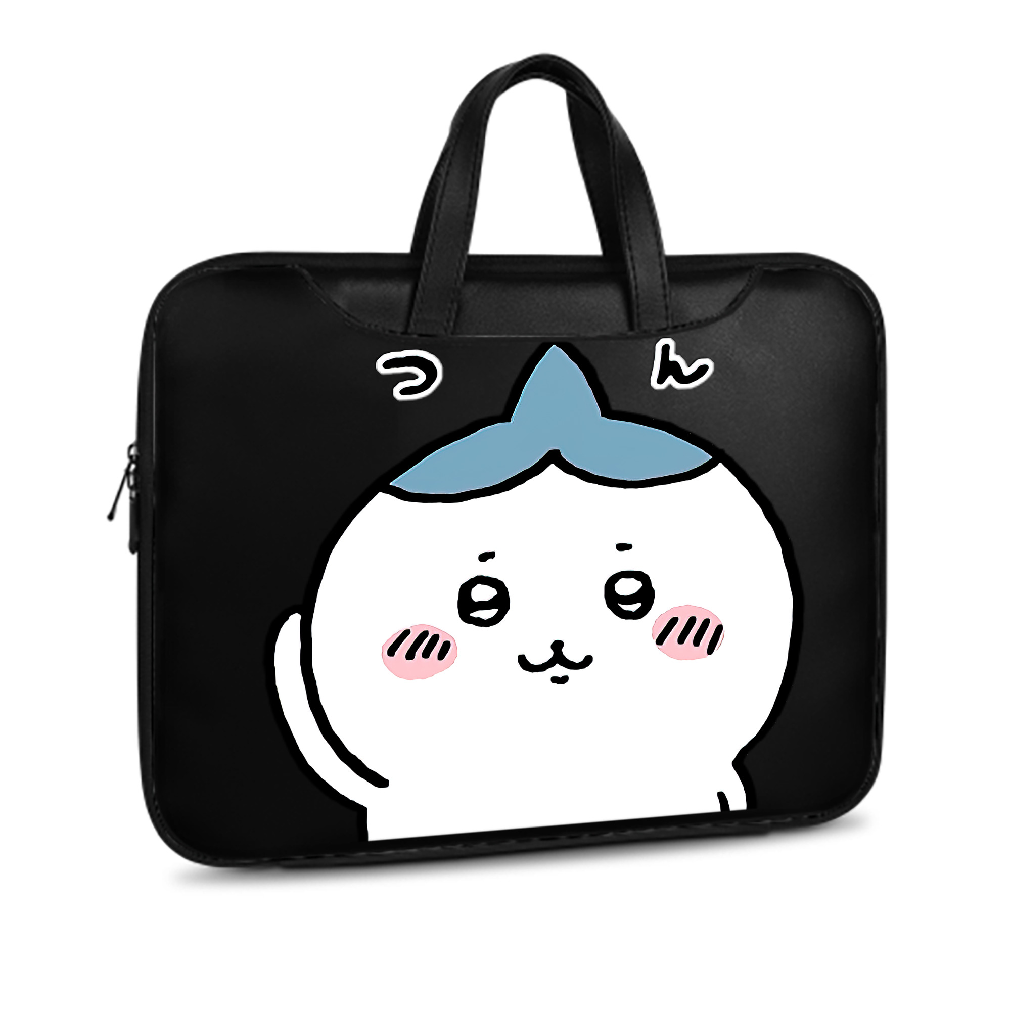 （画像用） ちいかわ ハチワレ Chii-kawa hachiware レザーラップトップバッグ　ノートパソコンケース