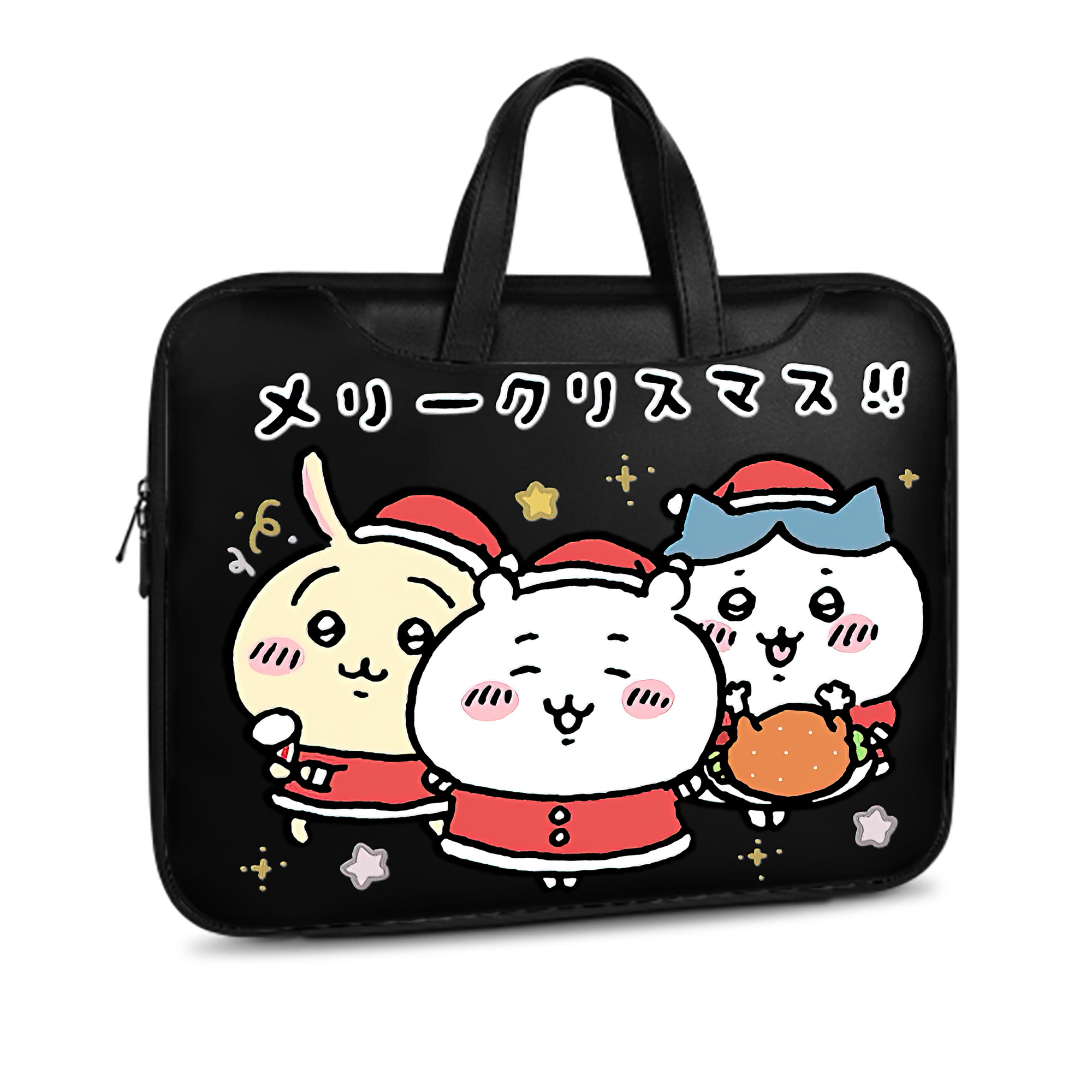 （画像用） ちいかわ ハチワレ Chii-kawa hachiware レザーラップトップバッグ　ノートパソコンケース