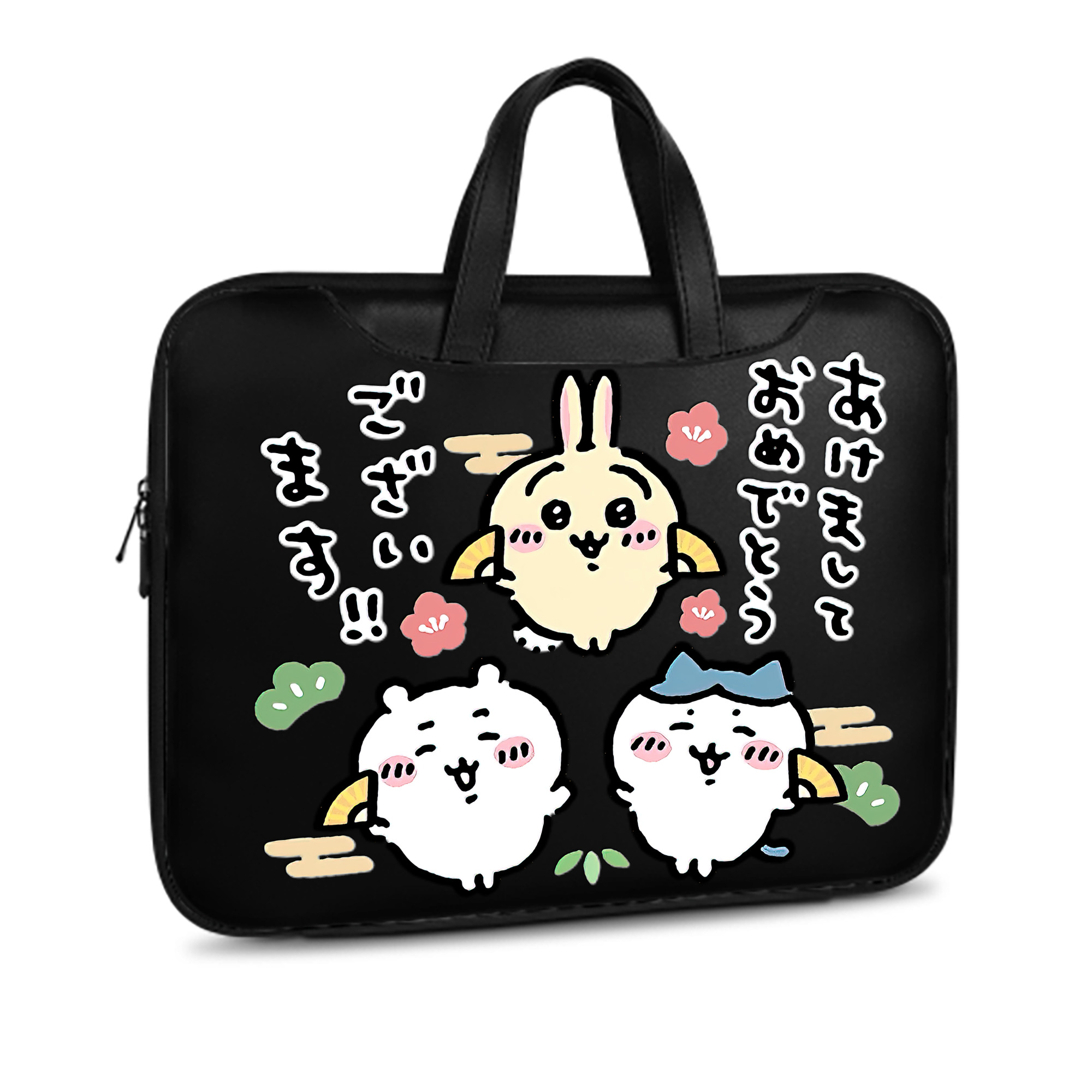 （画像用） ちいかわ ちいかわ Chii-kawa chiikawa レザーラップトップバッグ　ノートパソコンケース