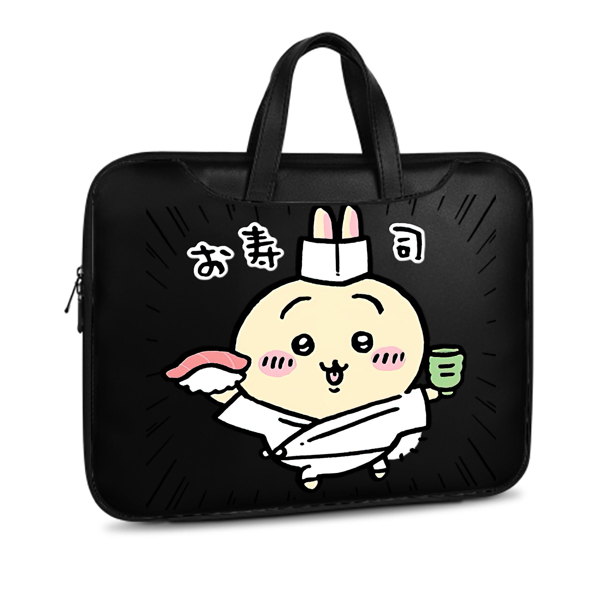 （画像用） ちいかわ うさぎ Chii-kawa usagi レザーラップトップバッグ　ノートパソコンケース