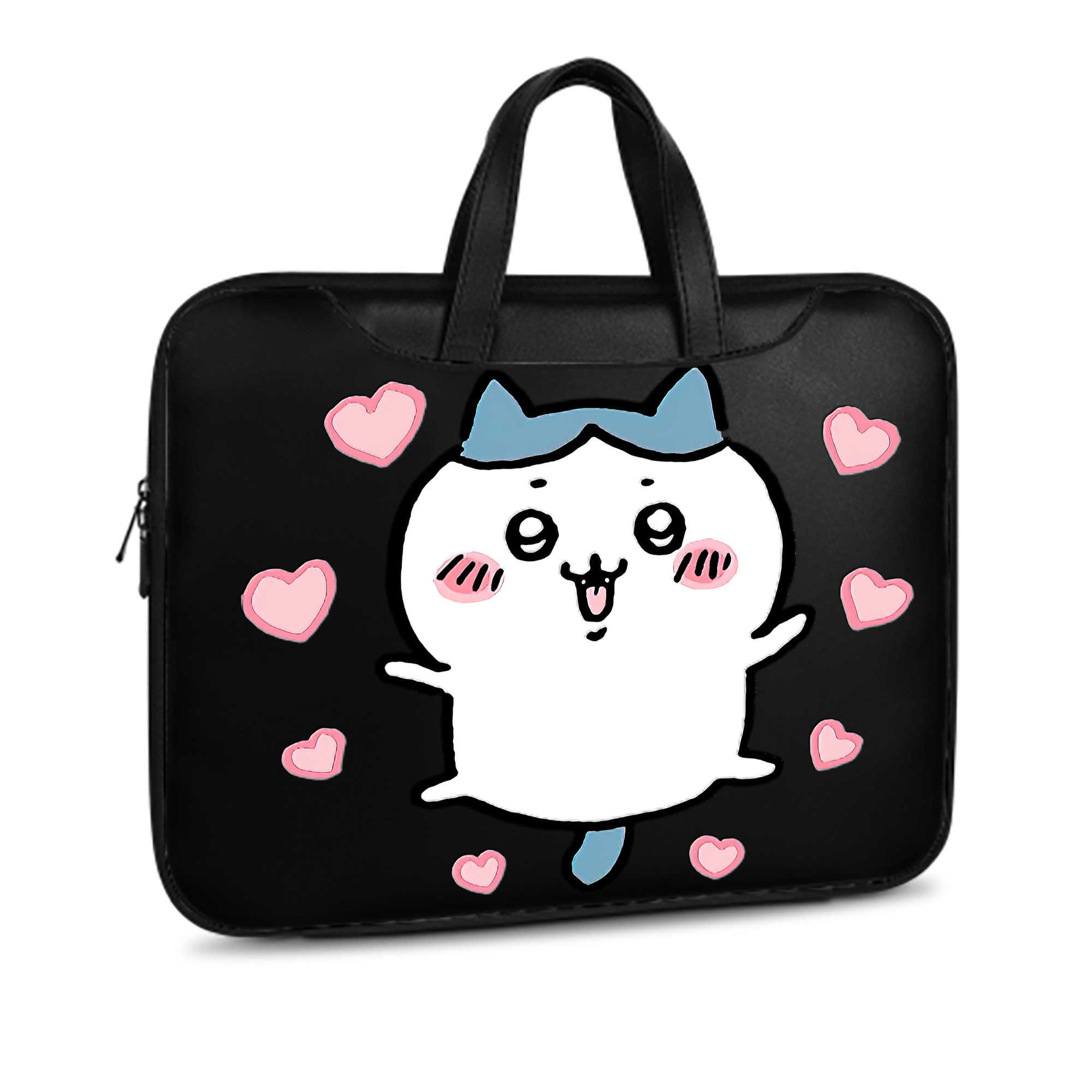 （画像用） ちいかわ ハチワレ Chii-kawa hachiware レザーラップトップバッグ　ノートパソコンケース