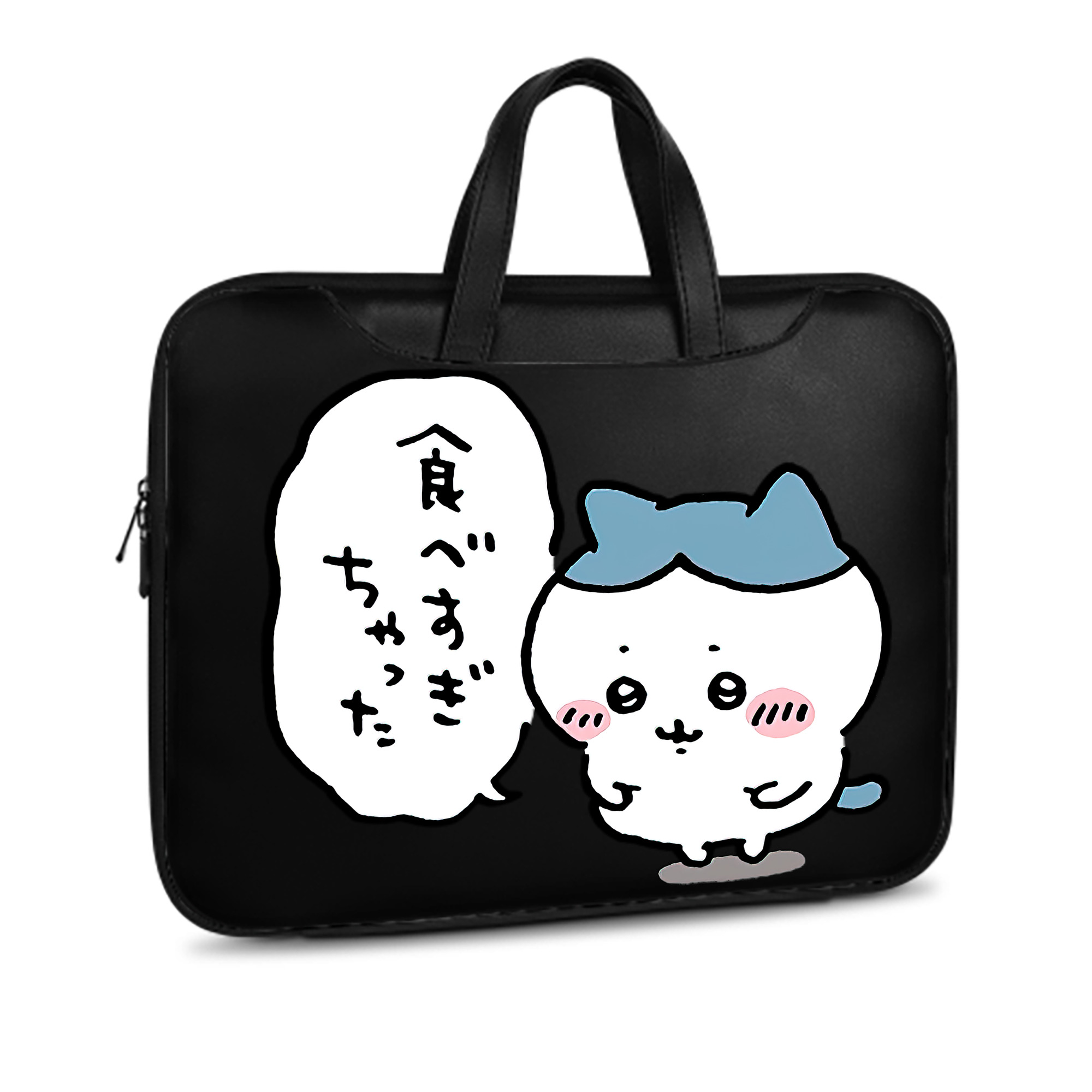 （画像用） ちいかわ ハチワレ Chii-kawa hachiware レザーラップトップバッグ　ノートパソコンケース