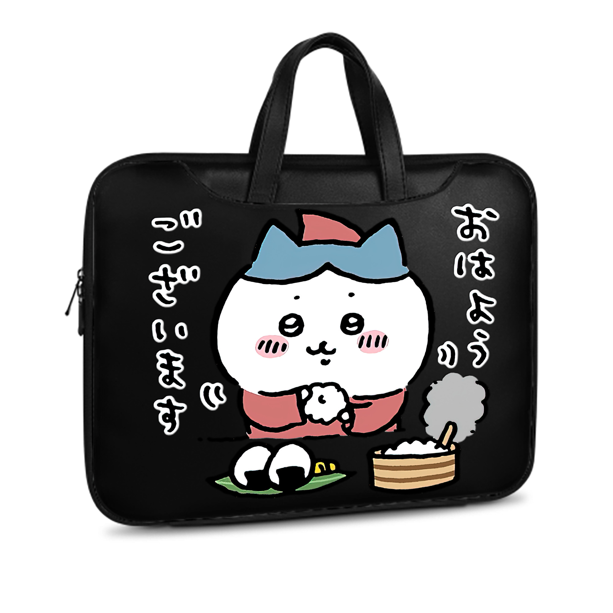 （画像用） ちいかわ ハチワレ Chii-kawa hachiware レザーラップトップバッグ　ノートパソコンケース