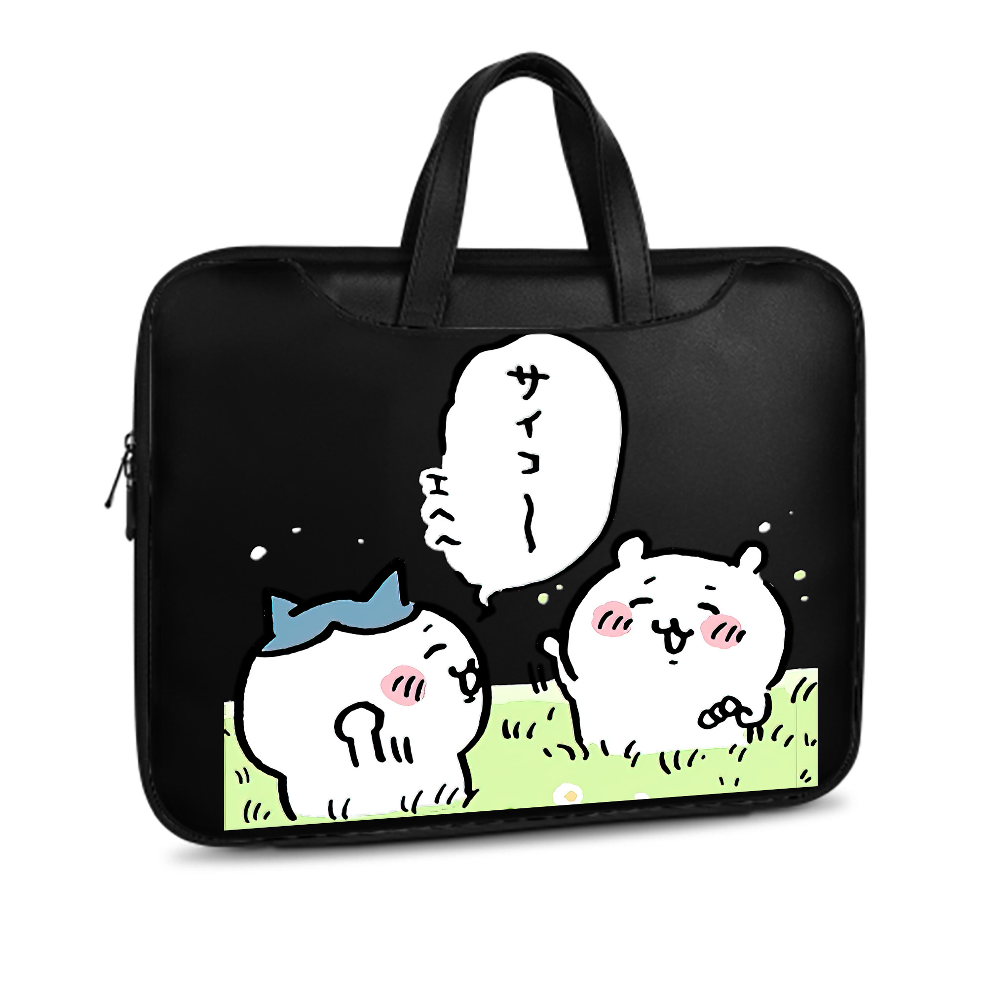 （画像用） ちいかわ ちいかわ Chii-kawa chiikawa レザーラップトップバッグ　ノートパソコンケース