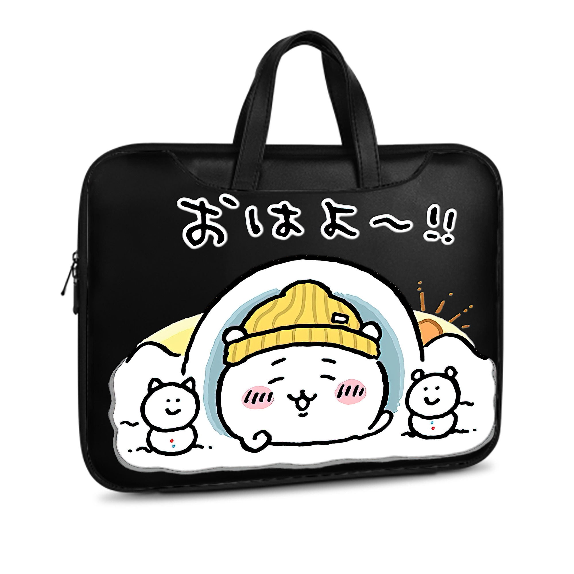 （画像用） ちいかわ ちいかわ Chii-kawa chiikawa レザーラップトップバッグ　ノートパソコンケース