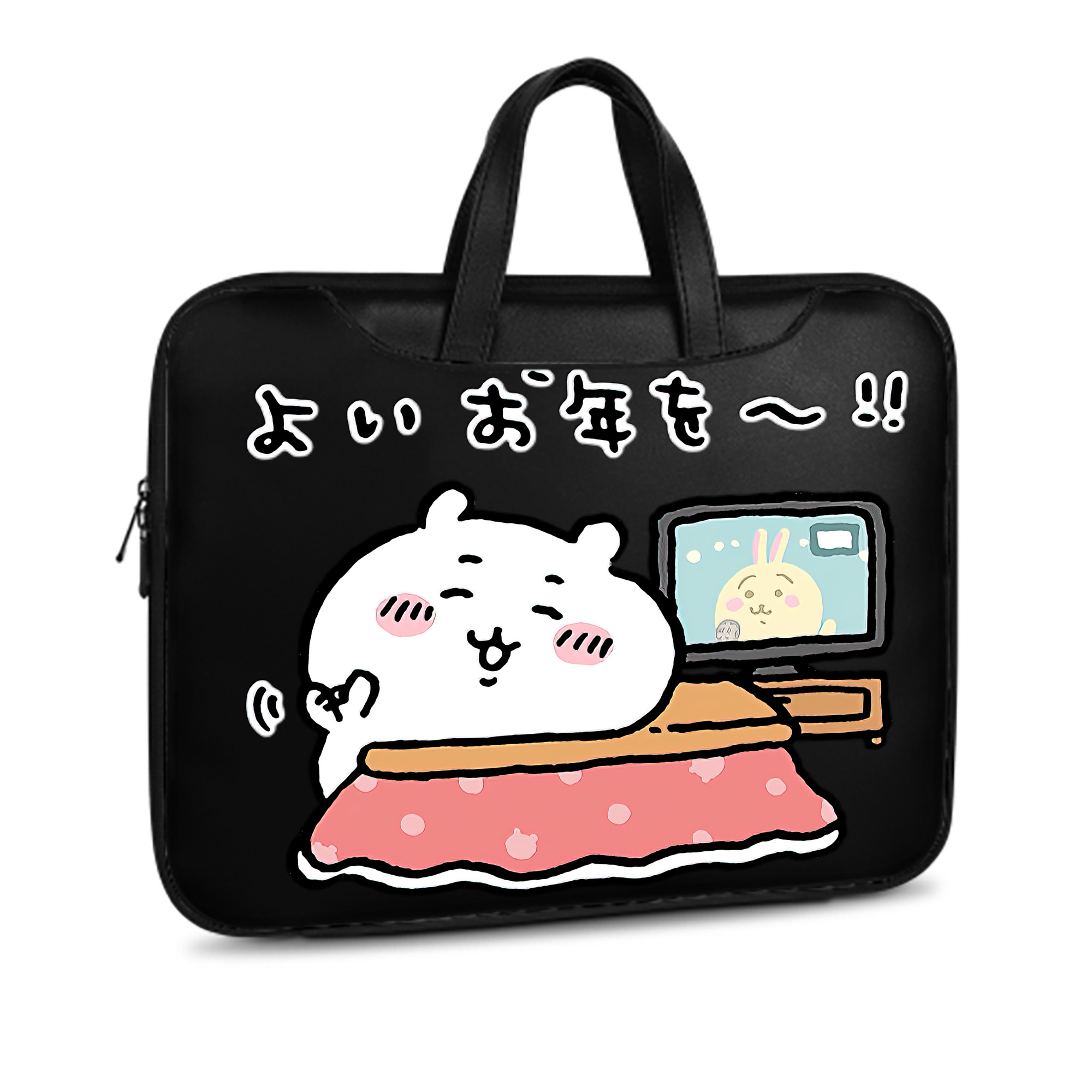 （画像用） ちいかわ ちいかわ Chii-kawa chiikawa レザーラップトップバッグ　ノートパソコンケース