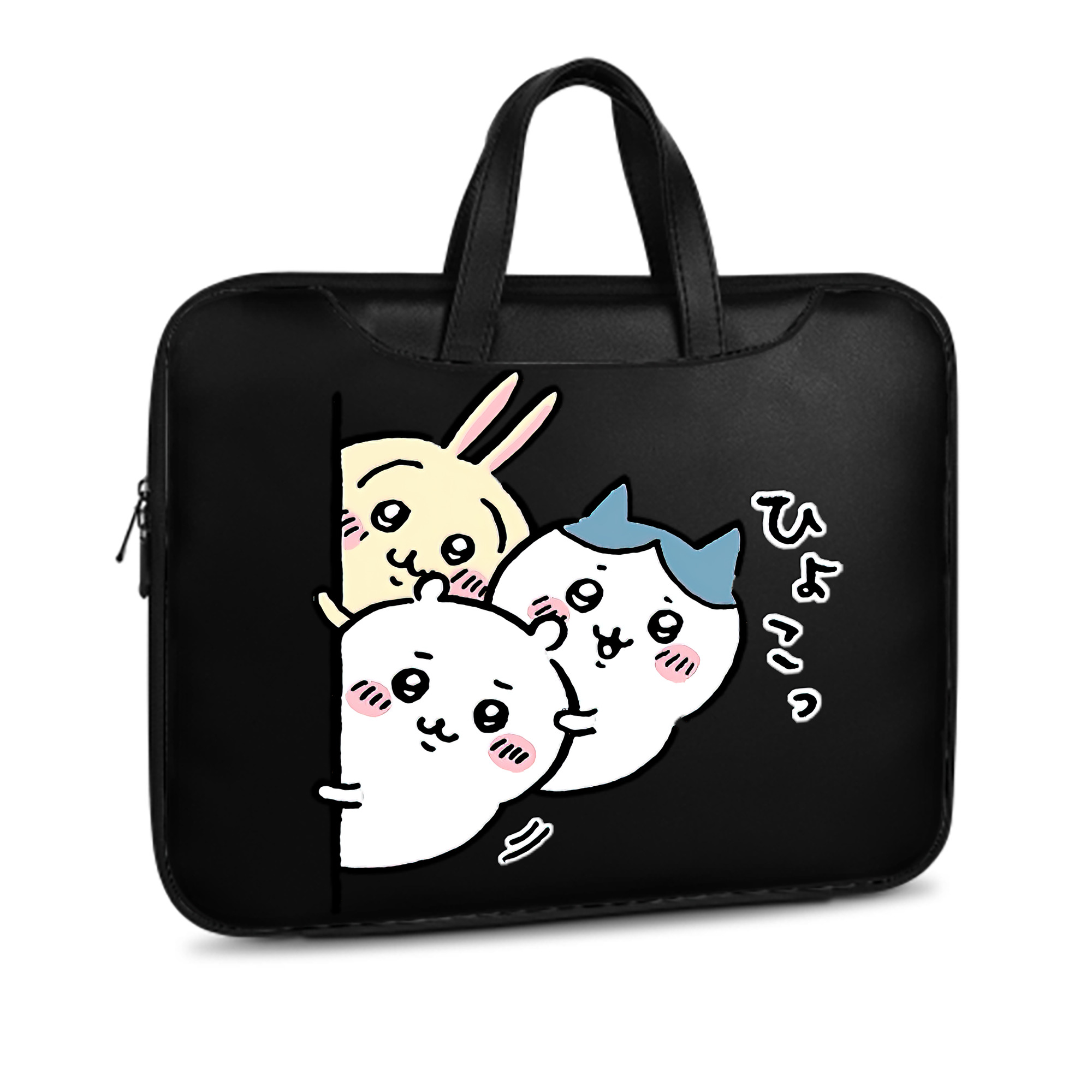 （画像用） ちいかわ うさぎ Chii-kawa usagi レザーラップトップバッグ　ノートパソコンケース