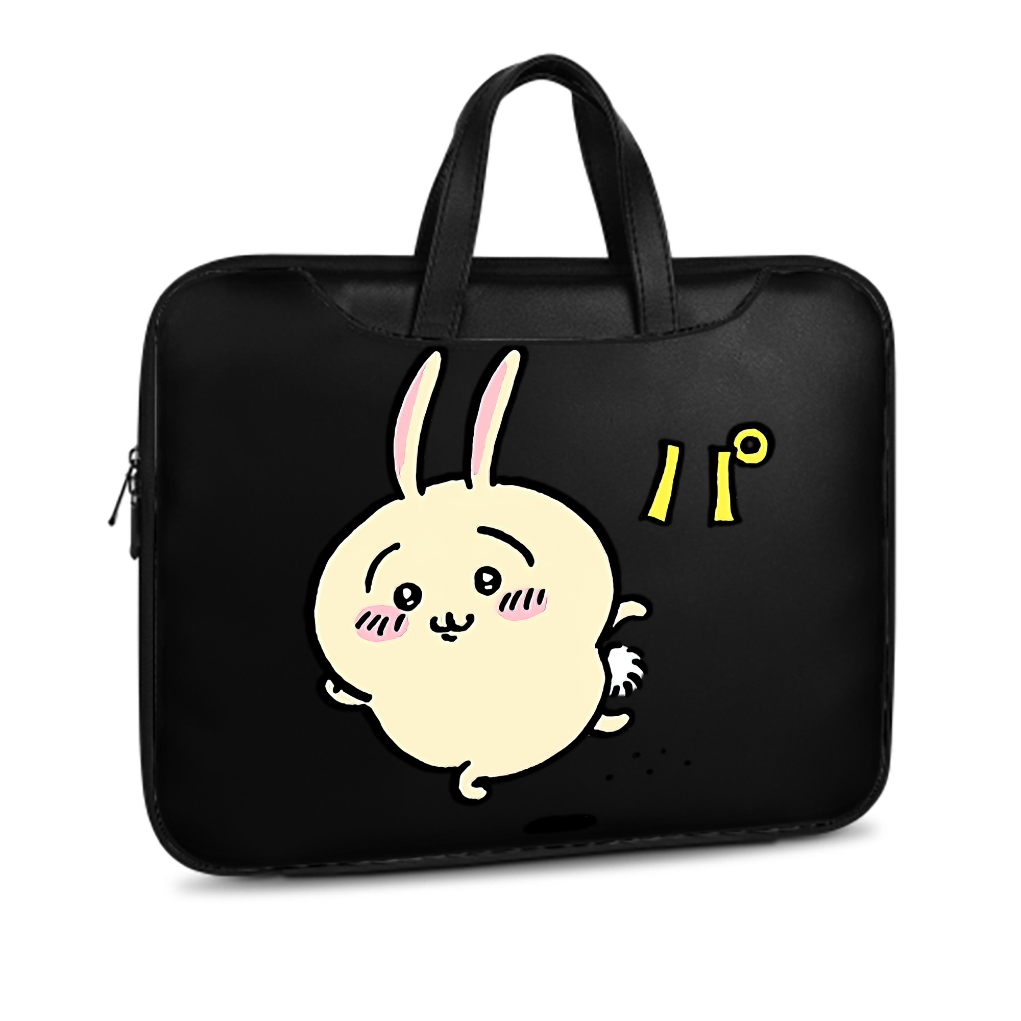 （画像用） ちいかわ うさぎ Chii-kawa usagi レザーラップトップバッグ　ノートパソコンケース