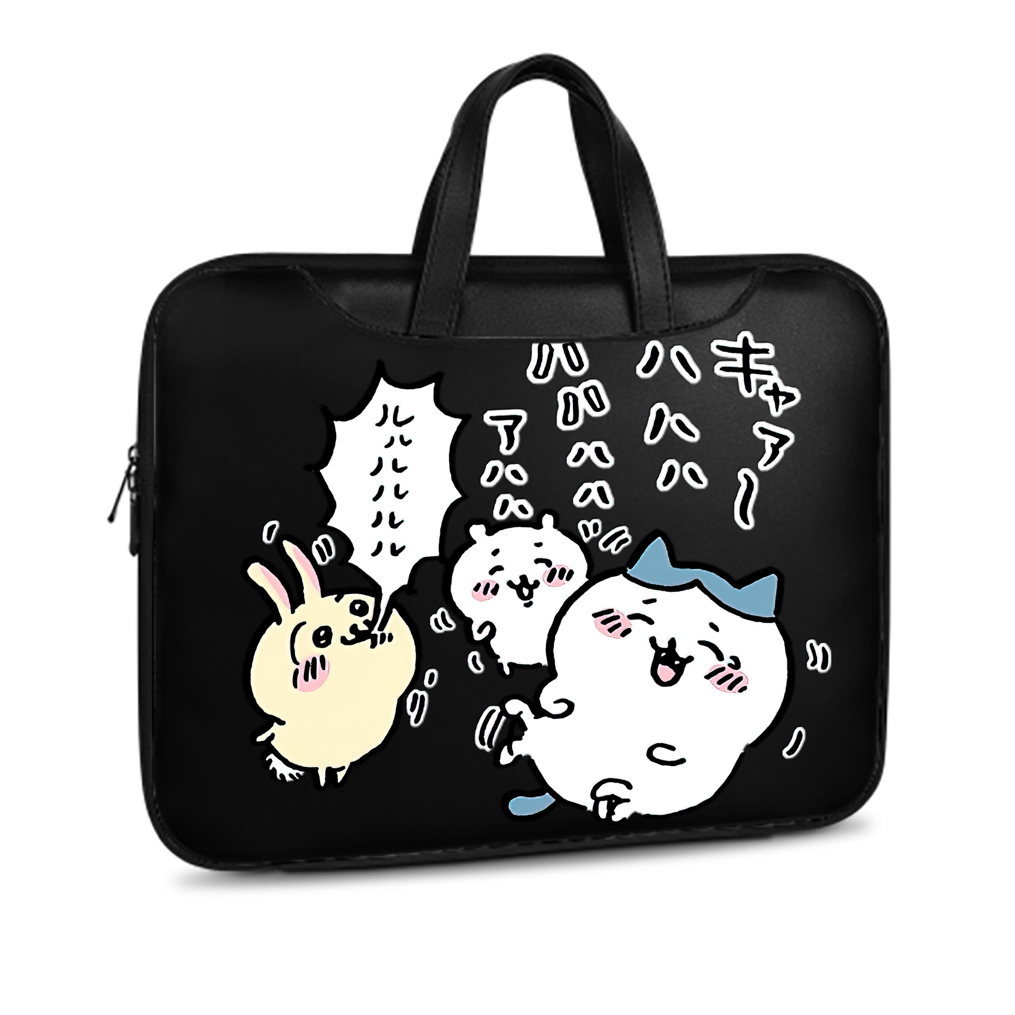 （画像用） ちいかわ うさぎ Chii-kawa usagi レザーラップトップバッグ　ノートパソコンケース