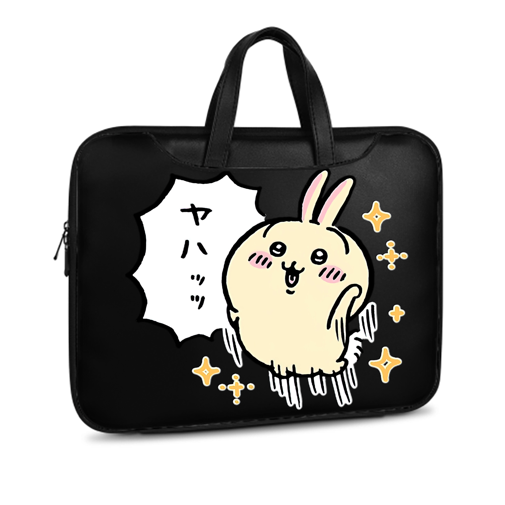 （画像用） ちいかわ うさぎ Chii-kawa usagi レザーラップトップバッグ　ノートパソコンケース