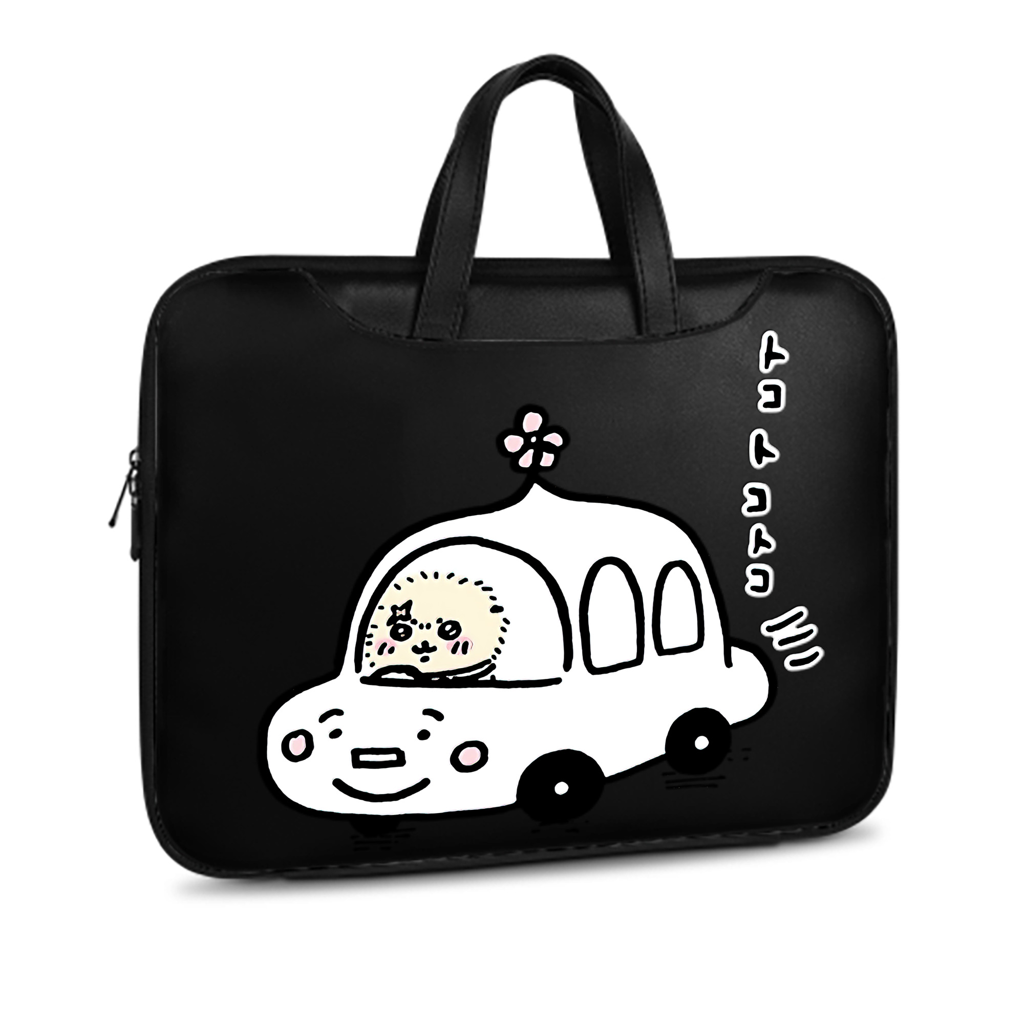 （画像用） ちいかわ ラッコ Chii-kawa Sea otter レザーラップトップバッグ　ノートパソコンケース