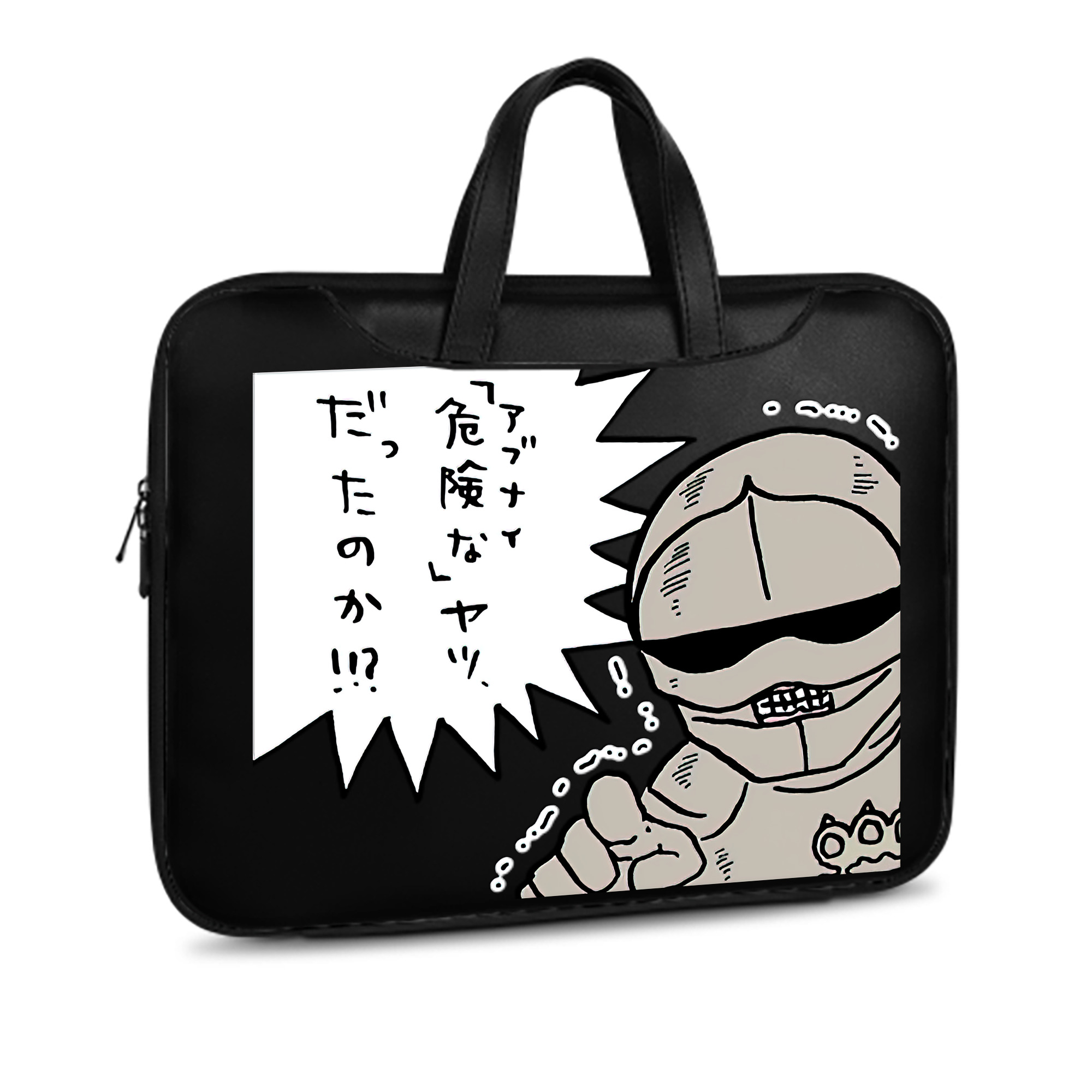 （画像用） ちいかわ 労働の鎧さん Chii-kawa Mr. Armor of Labor レザーラップトップバッグ　ノートパソコンケース