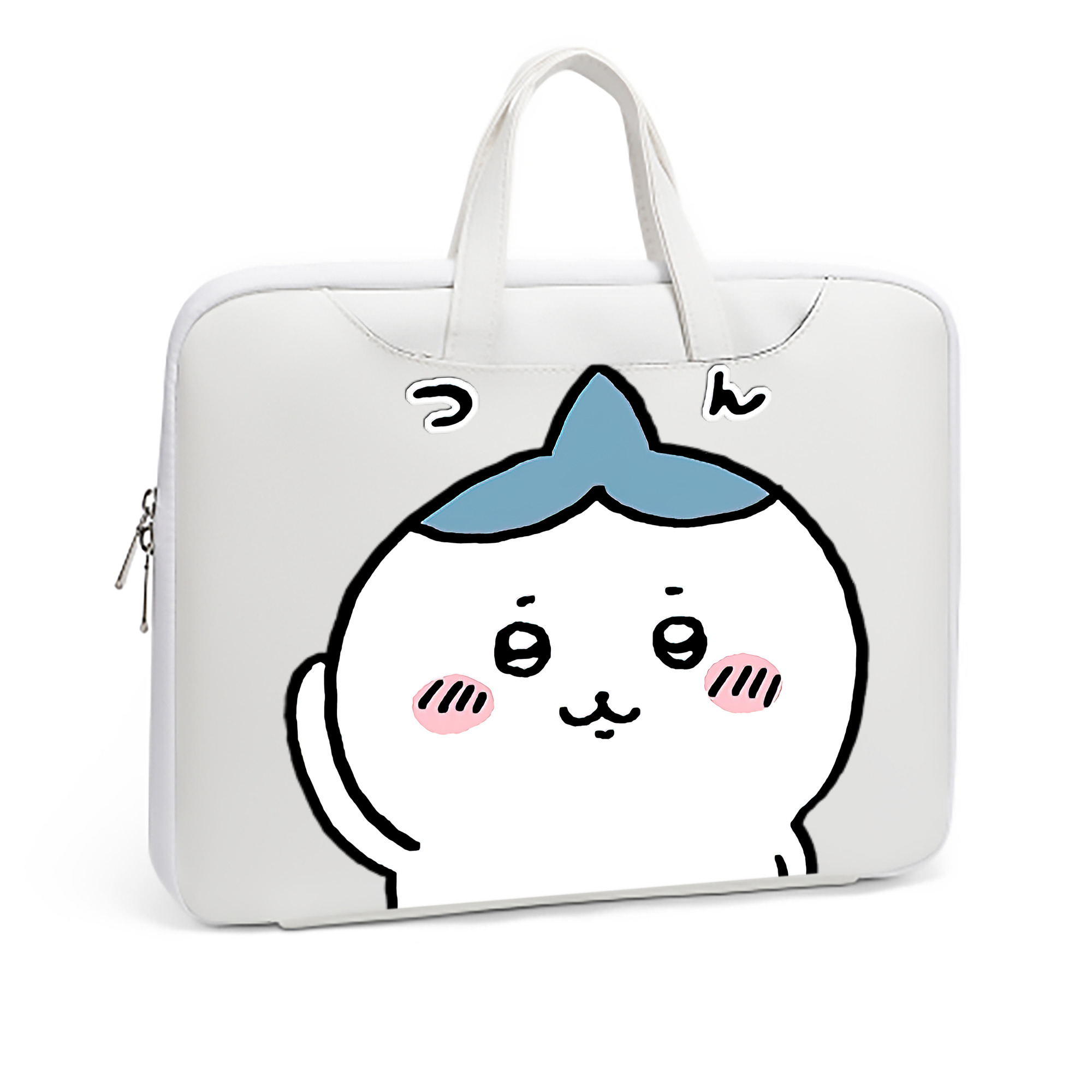 （画像用） ちいかわ ハチワレ Chii-kawa hachiware レザーラップトップバッグ　ノートパソコンケース