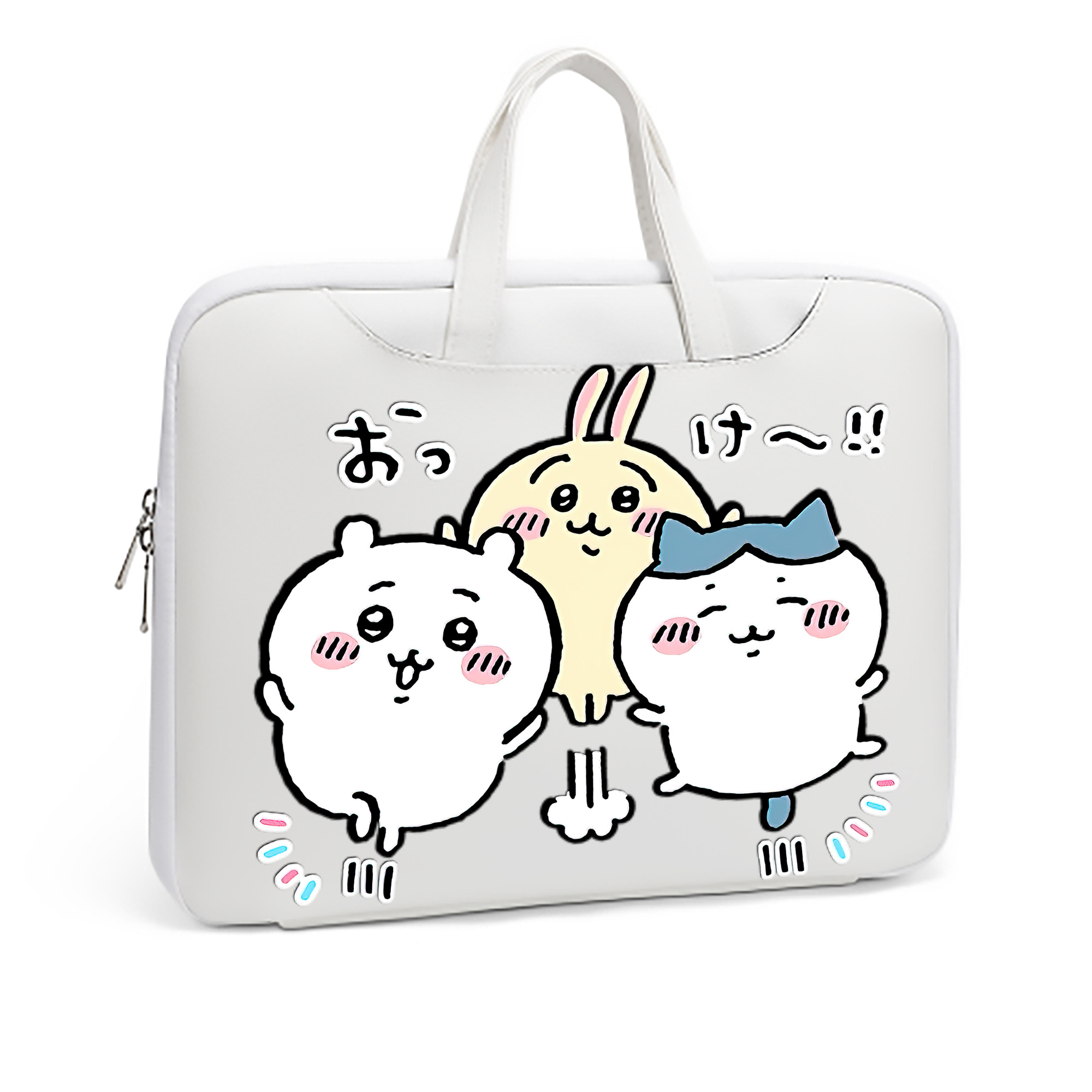 （画像用） ちいかわ ちいかわ Chii-kawa chiikawa レザーラップトップバッグ　ノートパソコンケース