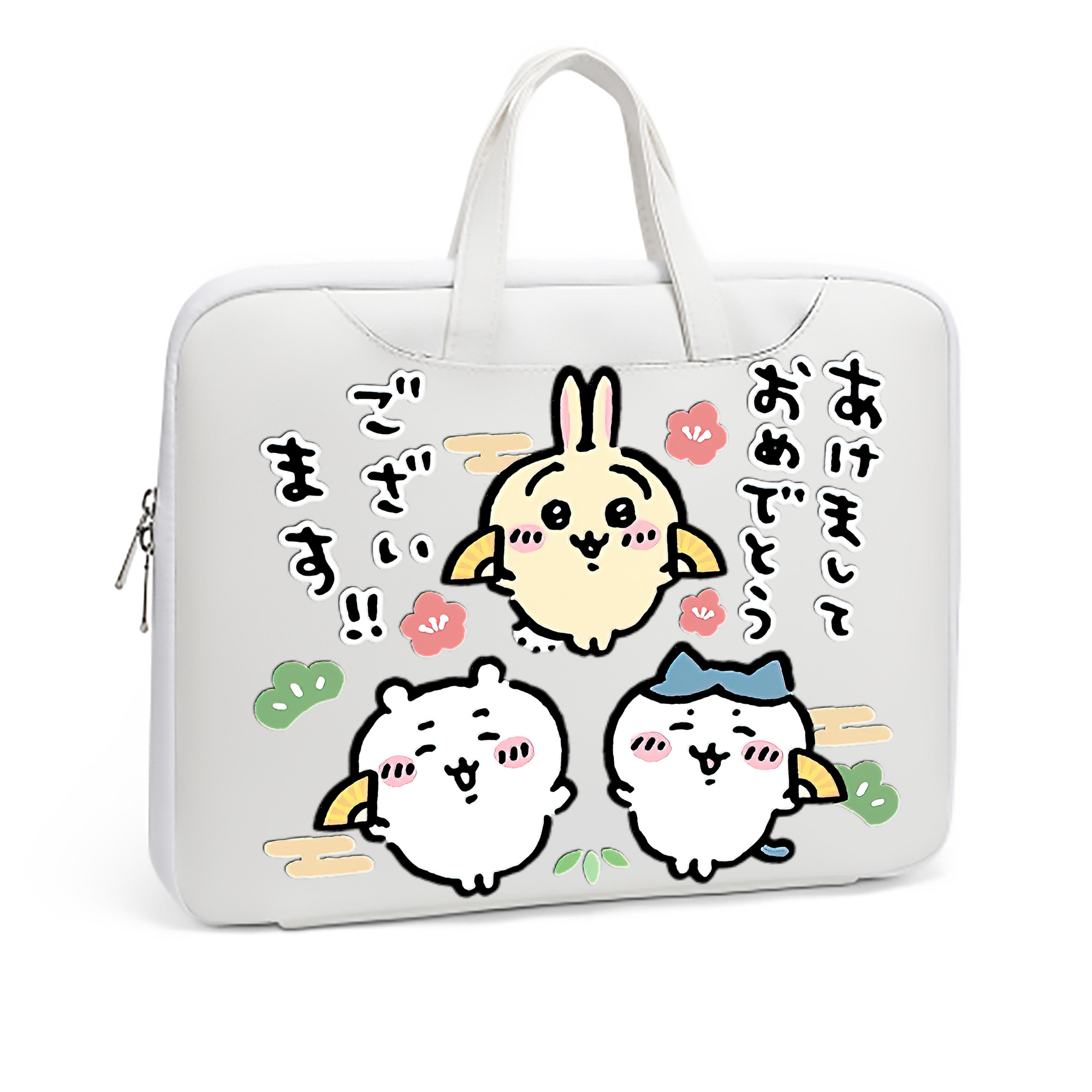 （画像用） ちいかわ ちいかわ Chii-kawa chiikawa レザーラップトップバッグ　ノートパソコンケース