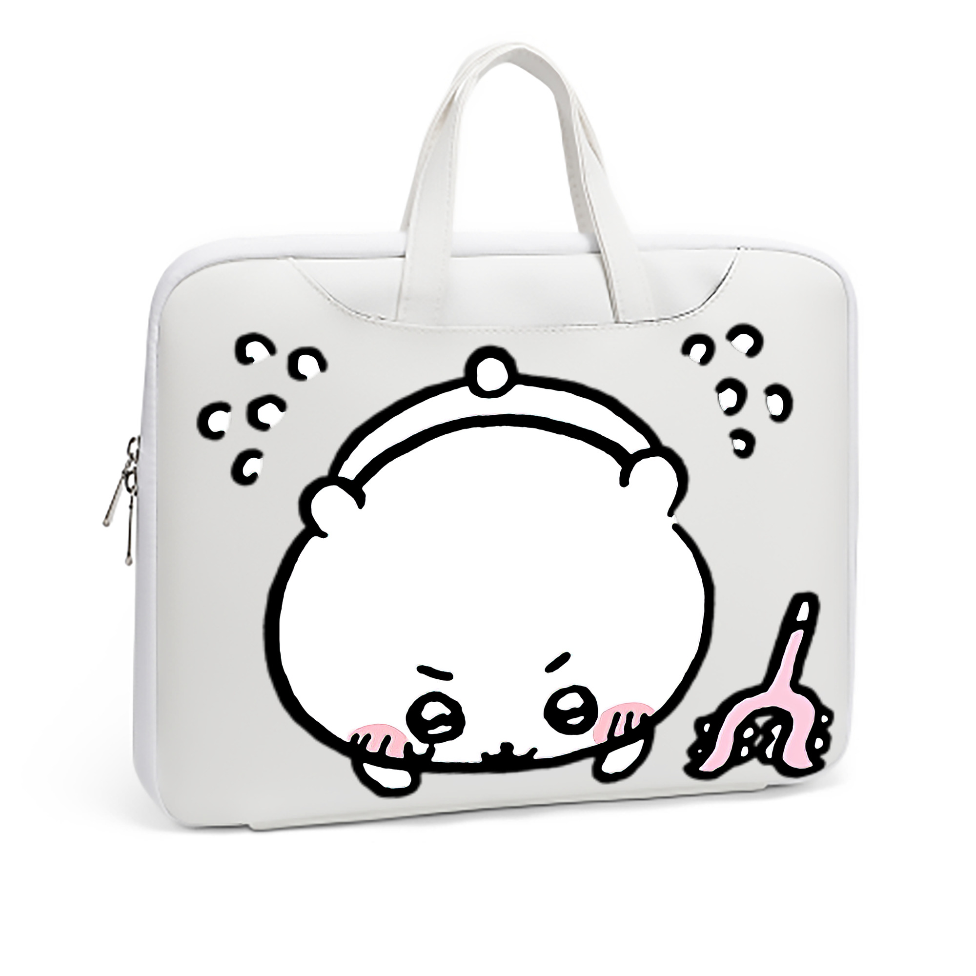 （画像用） ちいかわ ちいかわ Chii-kawa chiikawa レザーラップトップバッグ　ノートパソコンケース