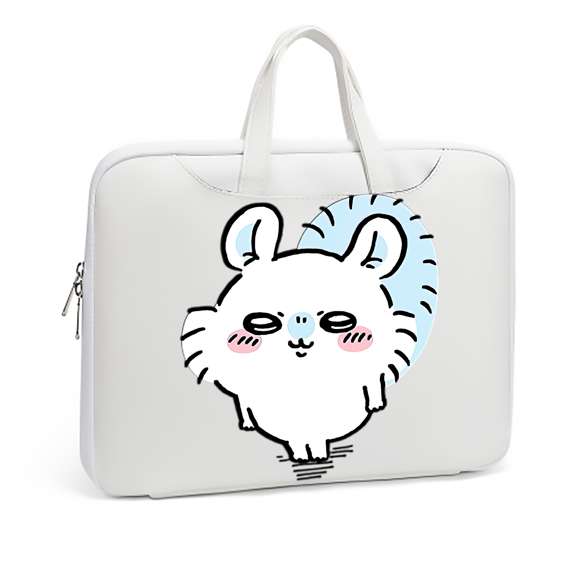 （画像用） ちいかわ モモンガ Chii-kawa Momonga レザーラップトップバッグ　ノートパソコンケース