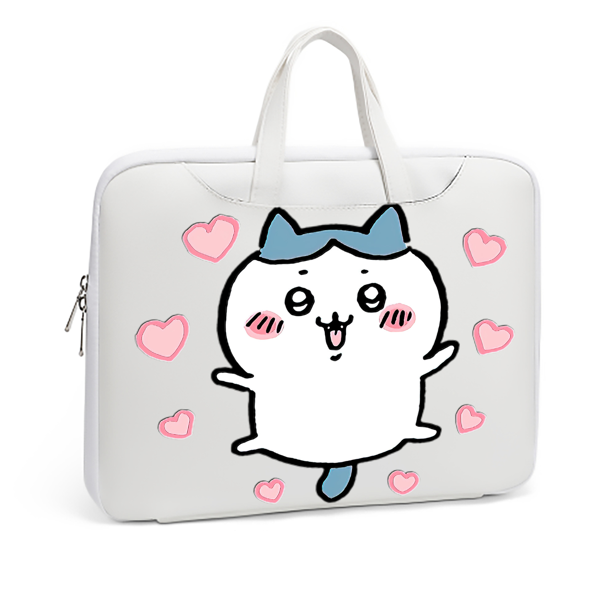 （画像用） ちいかわ ハチワレ Chii-kawa hachiware レザーラップトップバッグ　ノートパソコンケース
