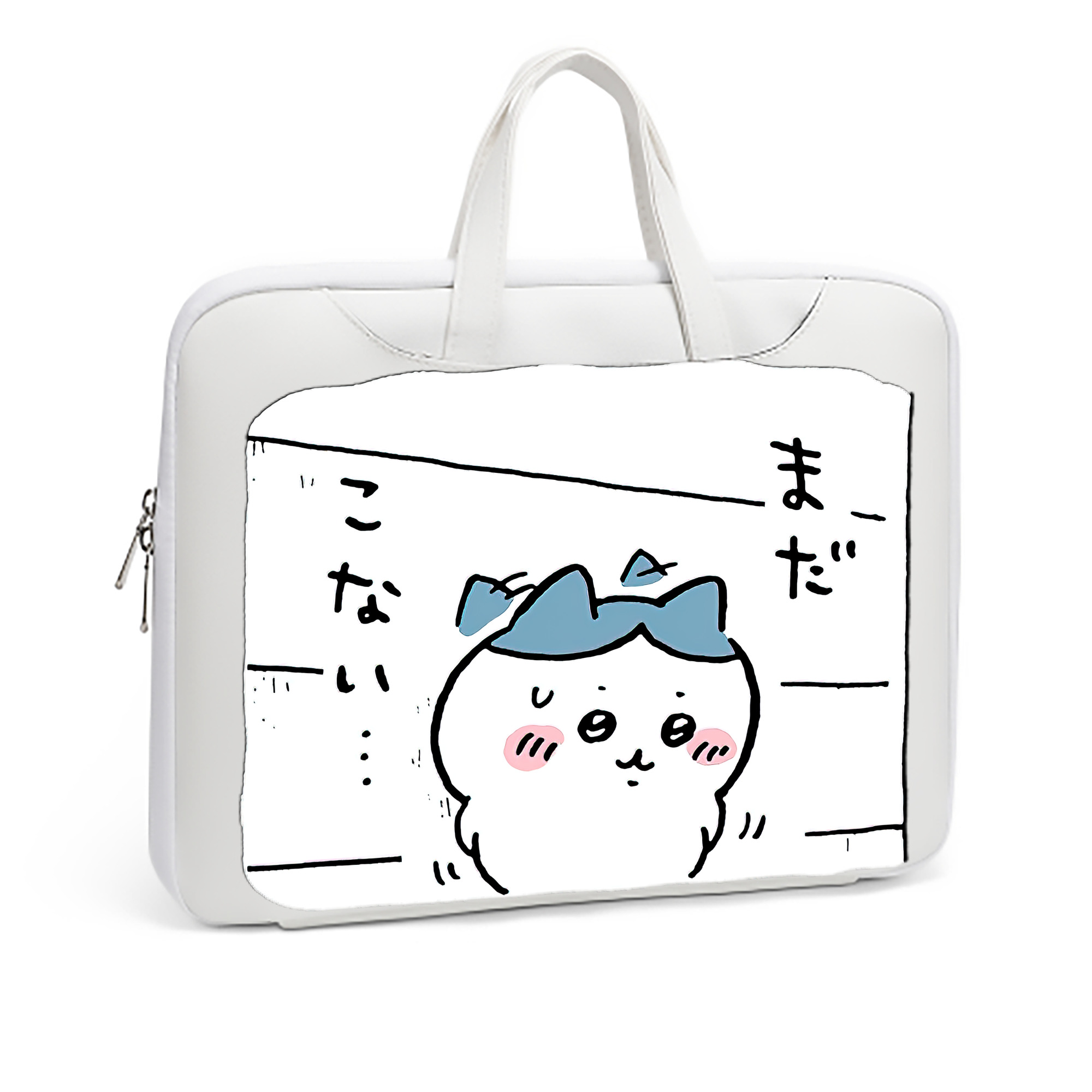 （画像用） ちいかわ ハチワレ Chii-kawa hachiware レザーラップトップバッグ　ノートパソコンケース