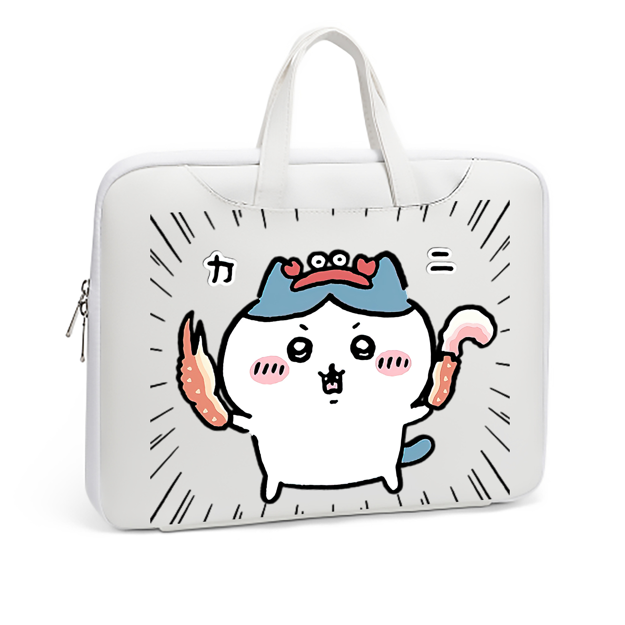 （画像用） ちいかわ ハチワレ Chii-kawa hachiware レザーラップトップバッグ　ノートパソコンケース