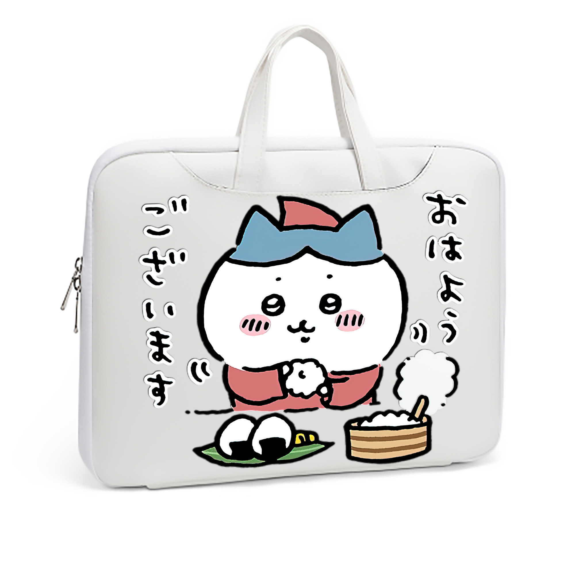 （画像用） ちいかわ ハチワレ Chii-kawa hachiware レザーラップトップバッグ　ノートパソコンケース