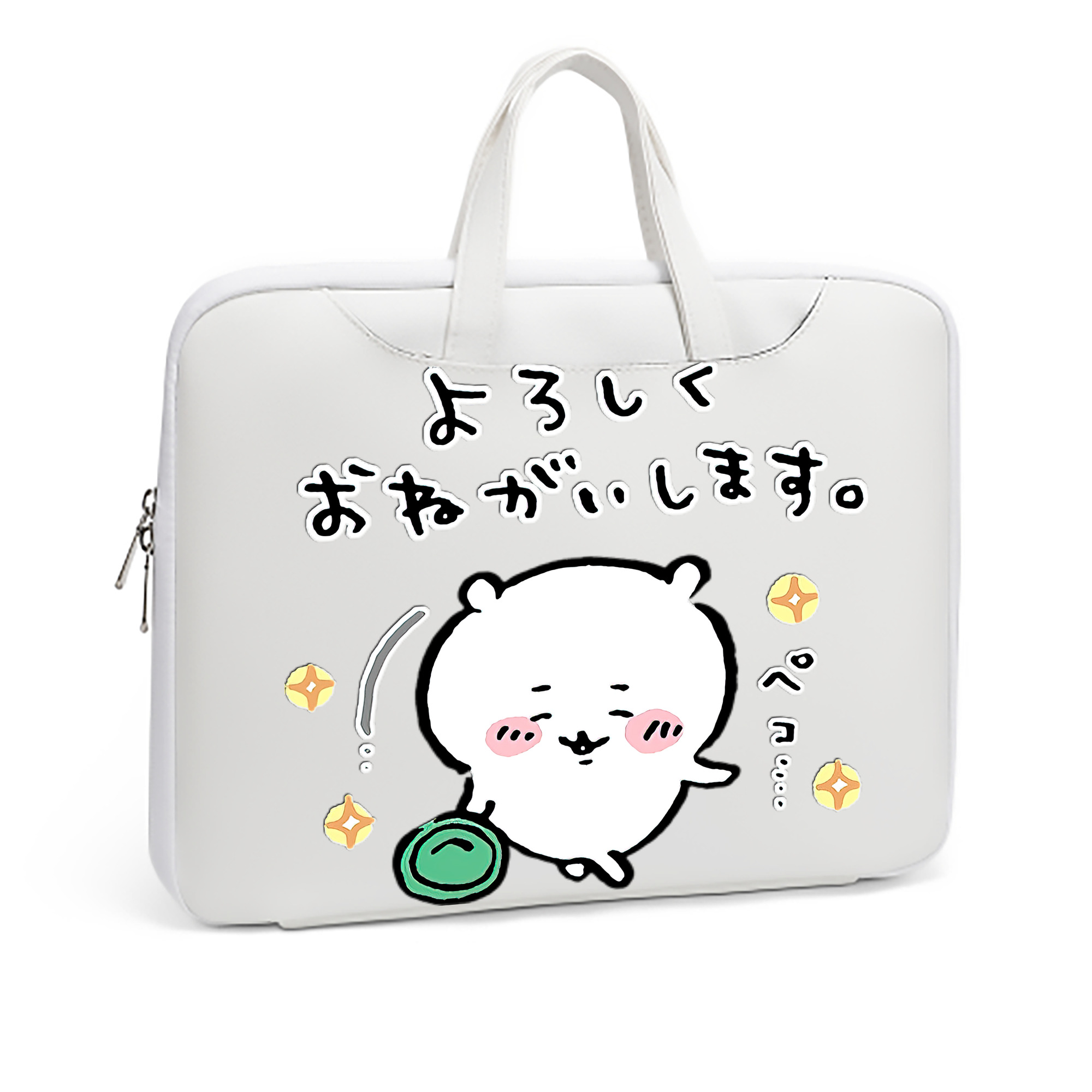 （画像用） ちいかわ ちいかわ Chii-kawa chiikawa レザーラップトップバッグ　ノートパソコンケース