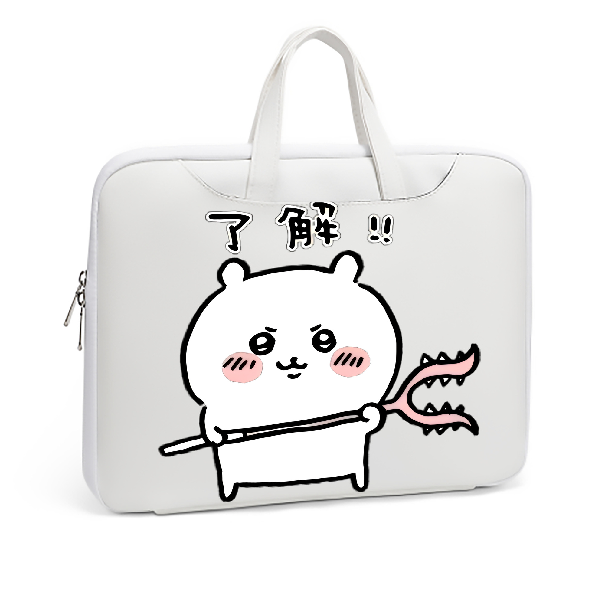 （画像用） ちいかわ ちいかわ Chii-kawa chiikawa レザーラップトップバッグ　ノートパソコンケース