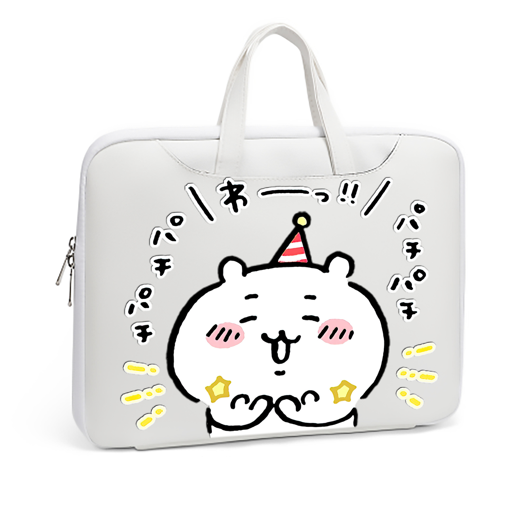 （画像用） ちいかわ ちいかわ Chii-kawa chiikawa レザーラップトップバッグ　ノートパソコンケース