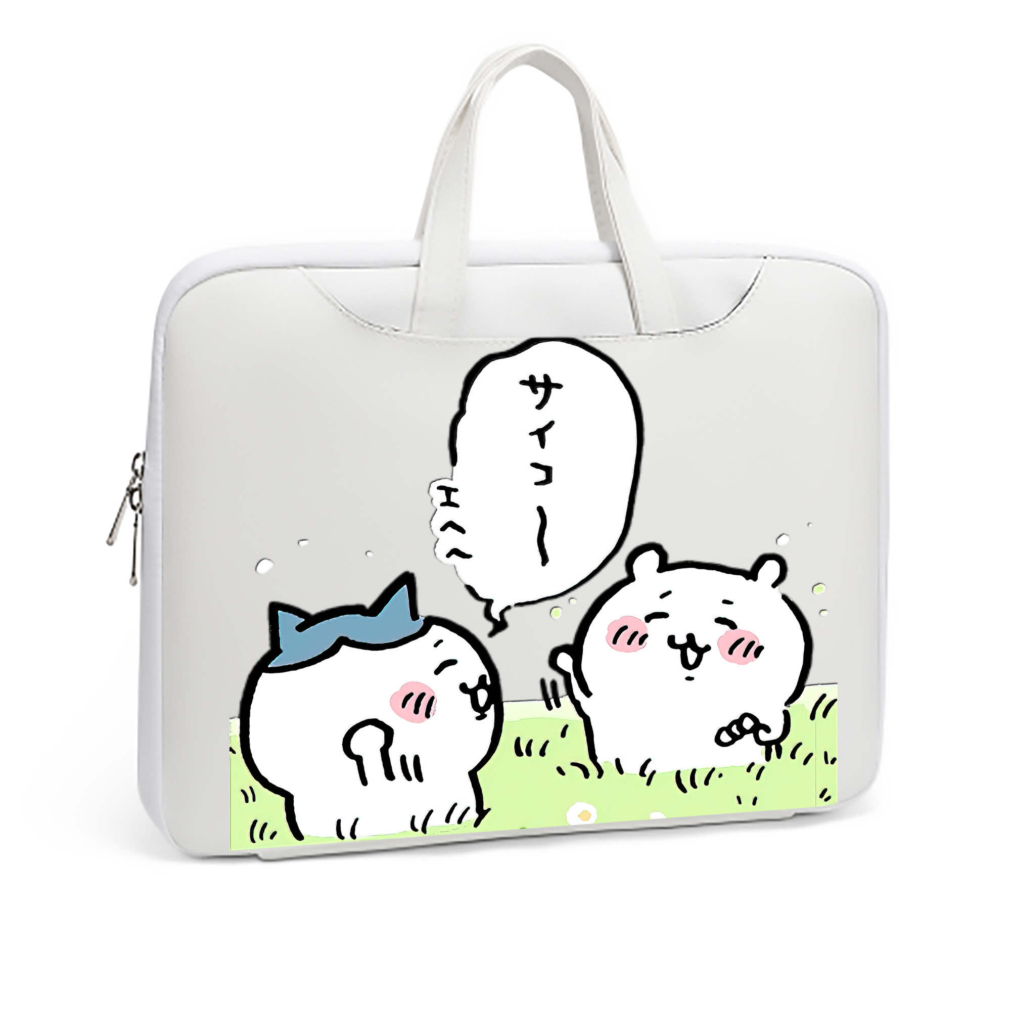 （画像用） ちいかわ ちいかわ Chii-kawa chiikawa レザーラップトップバッグ　ノートパソコンケース