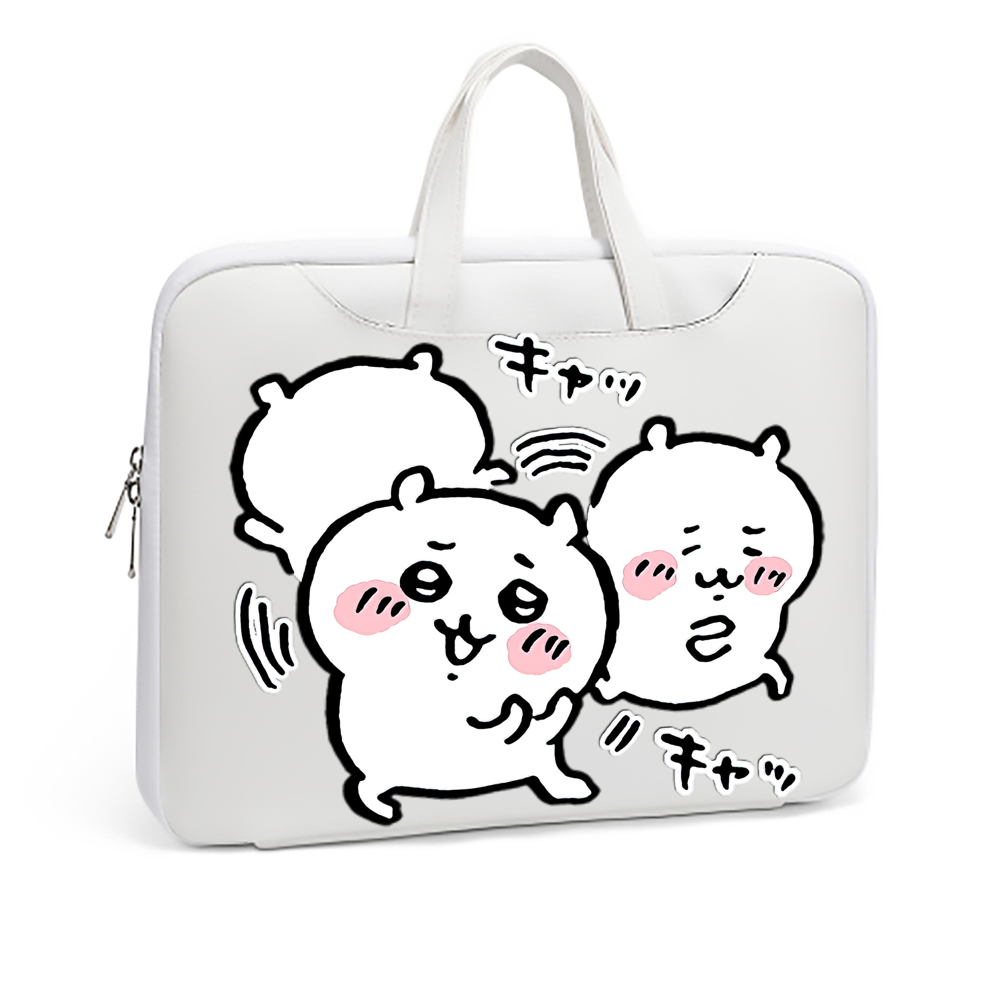 （画像用） ちいかわ ちいかわ Chii-kawa chiikawa レザーラップトップバッグ　ノートパソコンケース