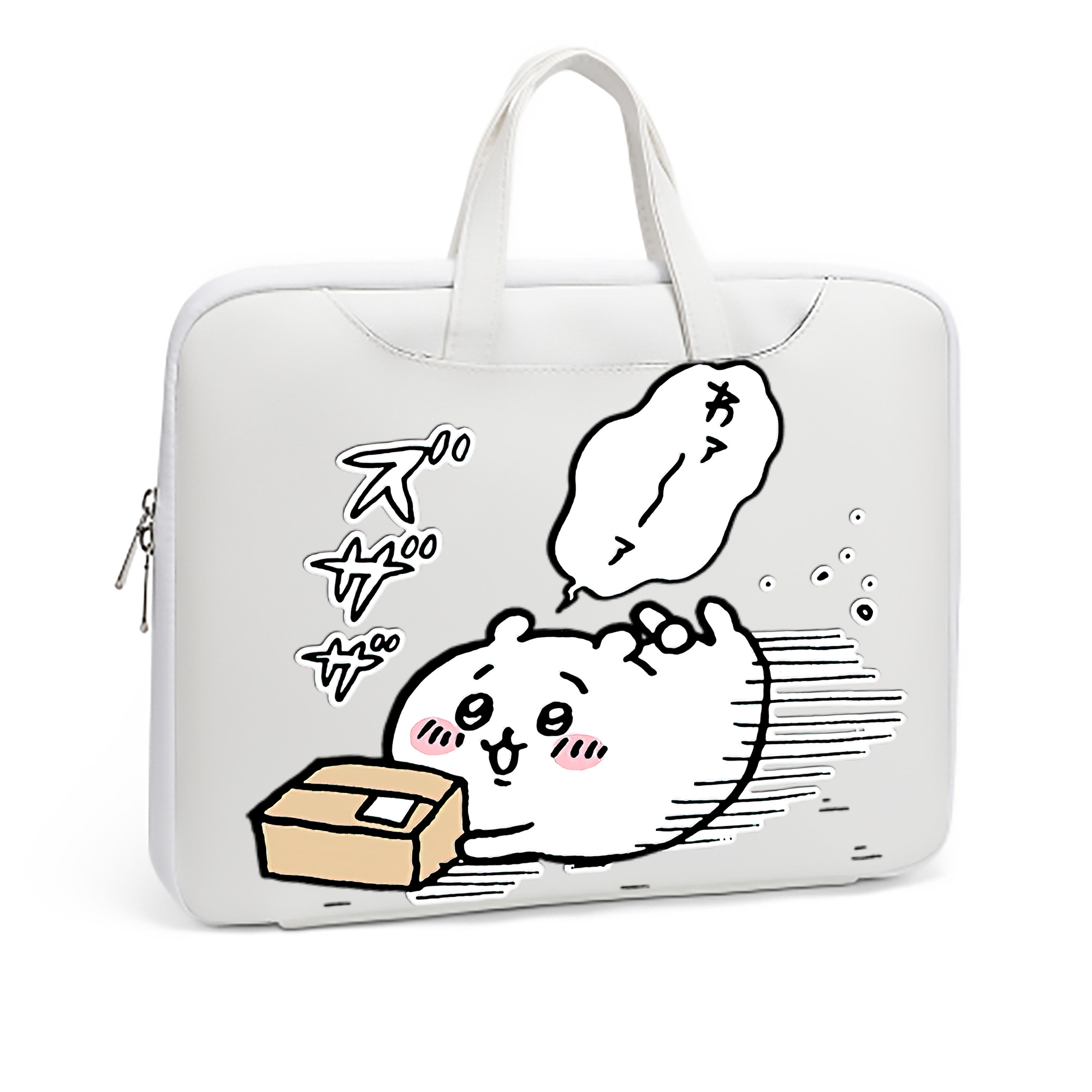 （画像用） ちいかわ ちいかわ Chii-kawa chiikawa レザーラップトップバッグ　ノートパソコンケース