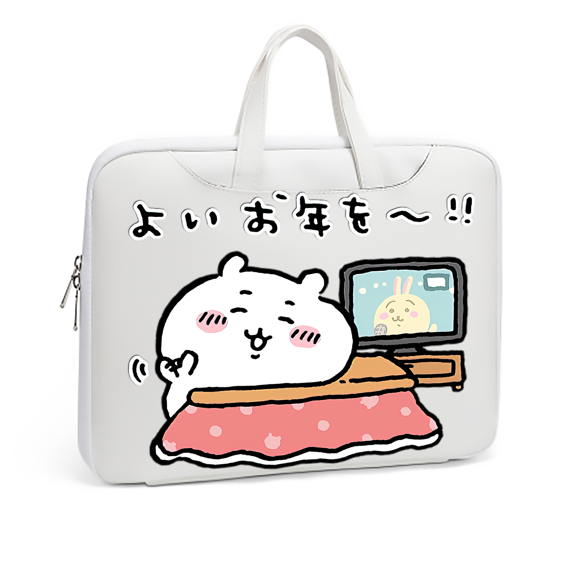 （画像用） ちいかわ ちいかわ Chii-kawa chiikawa レザーラップトップバッグ　ノートパソコンケース