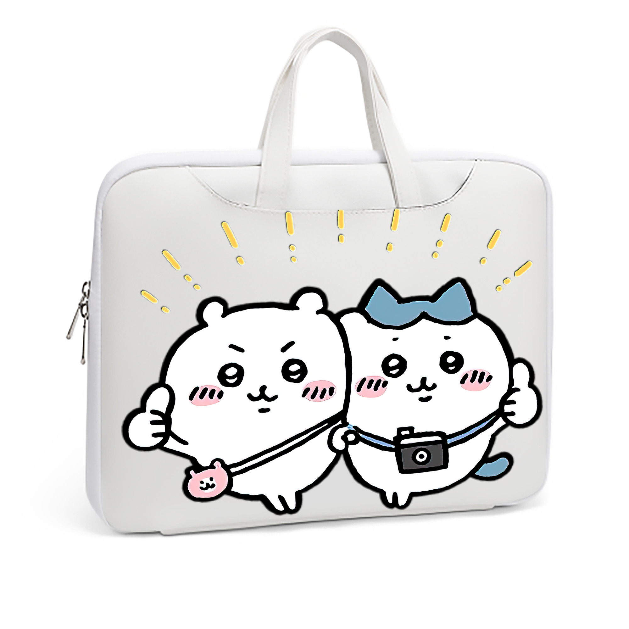 （画像用） ちいかわ ちいかわ Chii-kawa chiikawa レザーラップトップバッグ　ノートパソコンケース