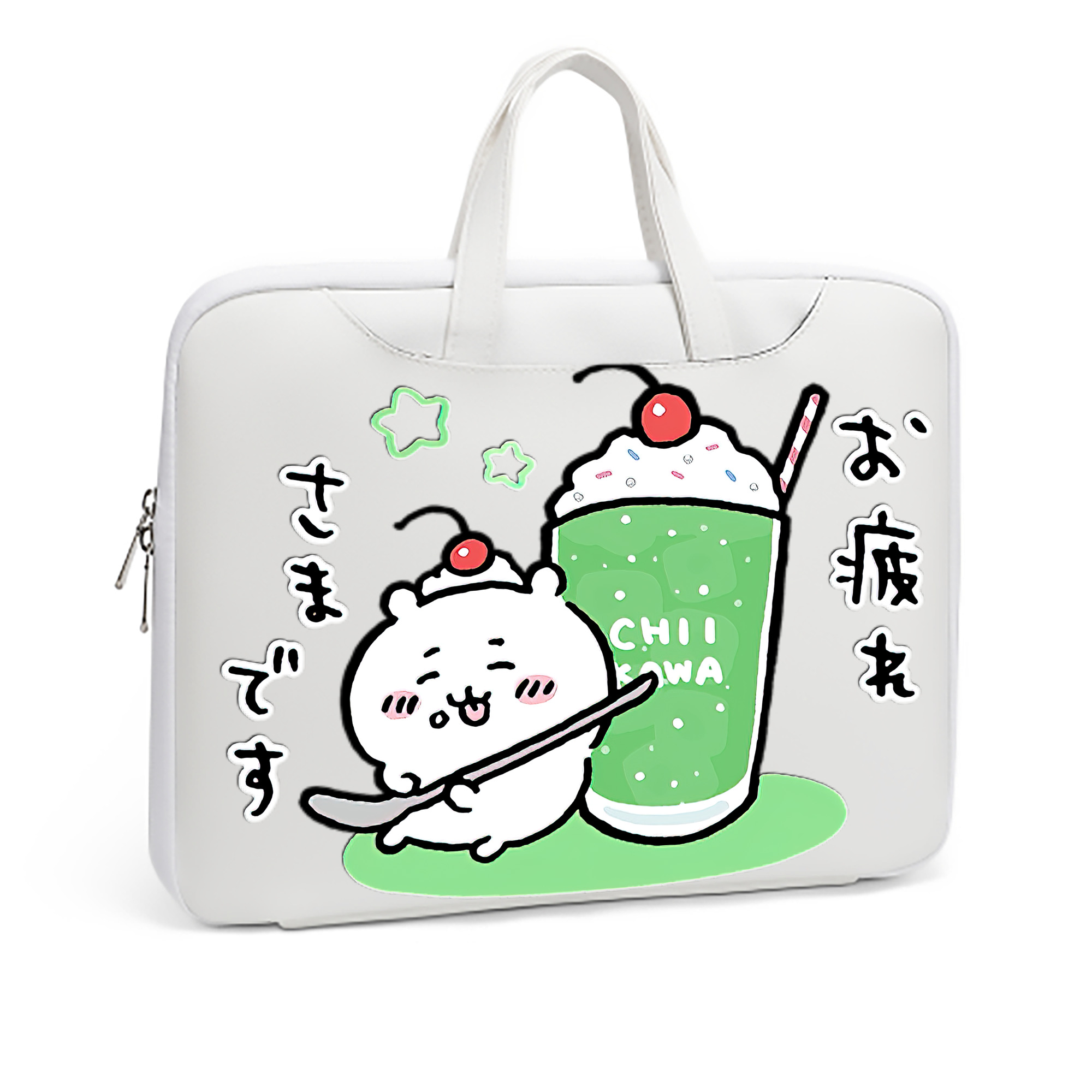 （画像用） ちいかわ ちいかわ Chii-kawa chiikawa レザーラップトップバッグ　ノートパソコンケース