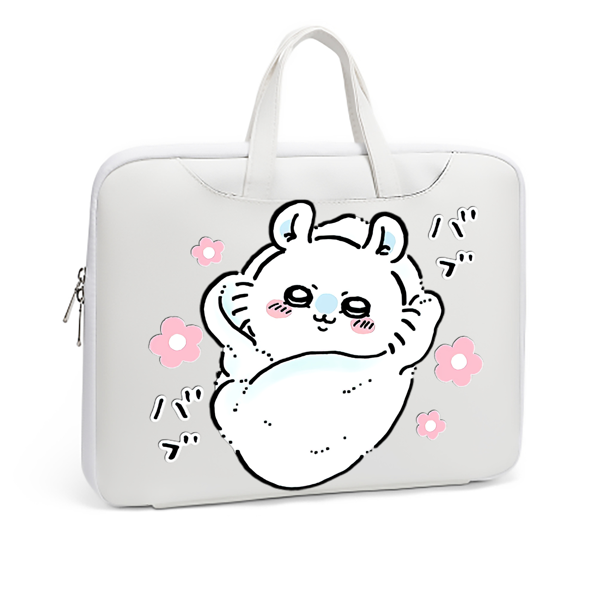 （画像用） ちいかわ モモンガ Chii-kawa Momonga レザーラップトップバッグ　ノートパソコンケース