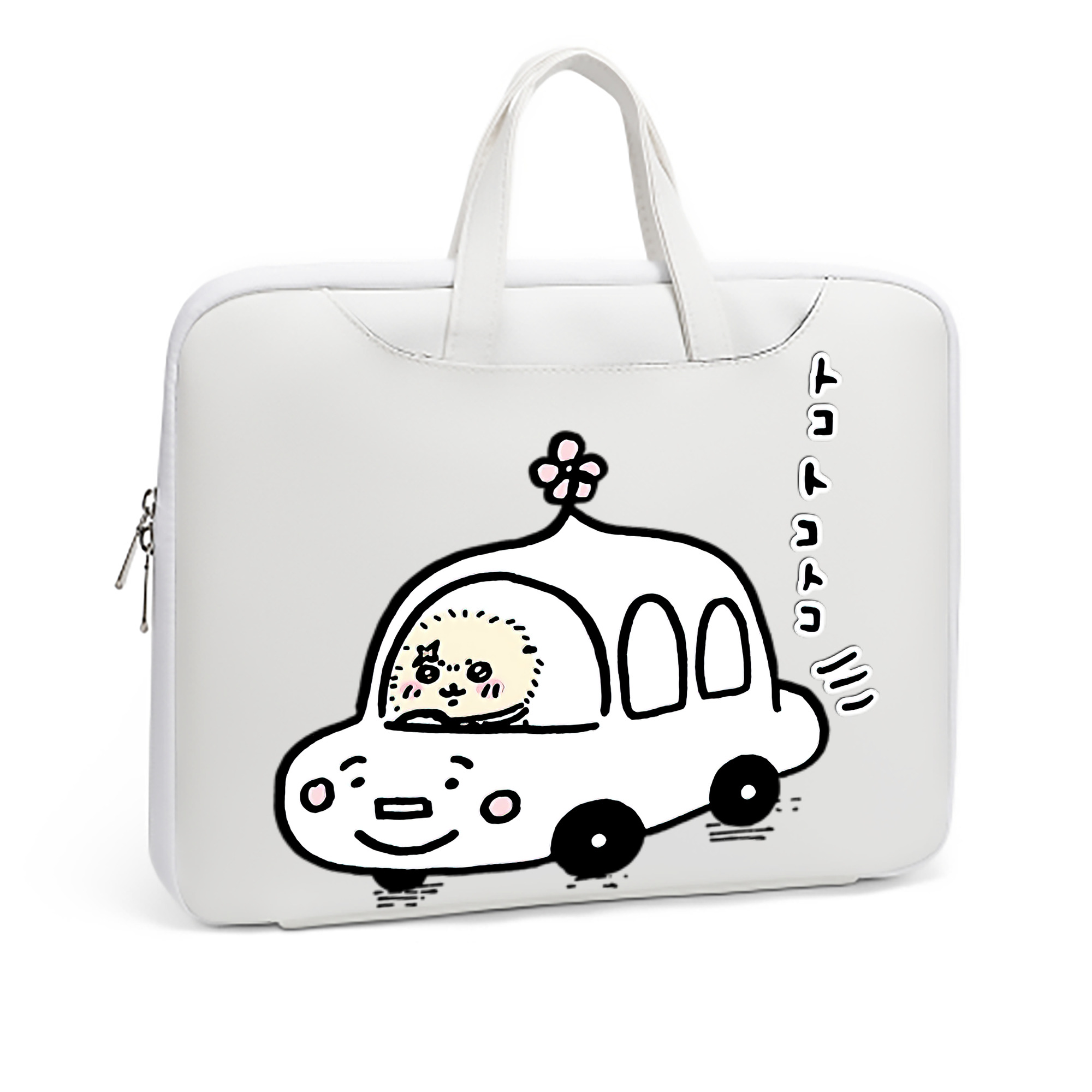 （画像用） ちいかわ ラッコ Chii-kawa Sea otter レザーラップトップバッグ　ノートパソコンケース