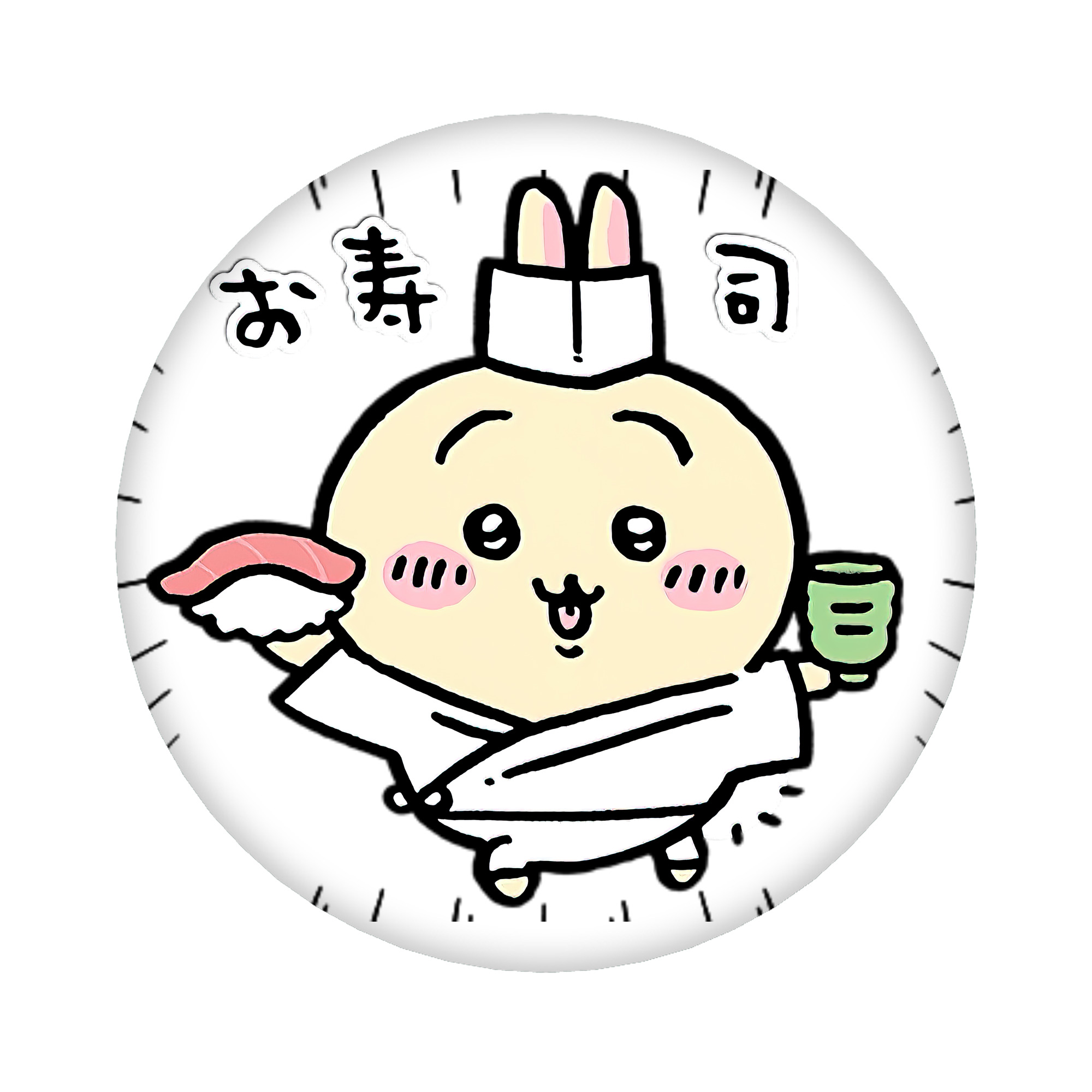 （画像用） ちいかわ うさぎ Chii-kawa usagi 6cm 缶バッジ 複数セット