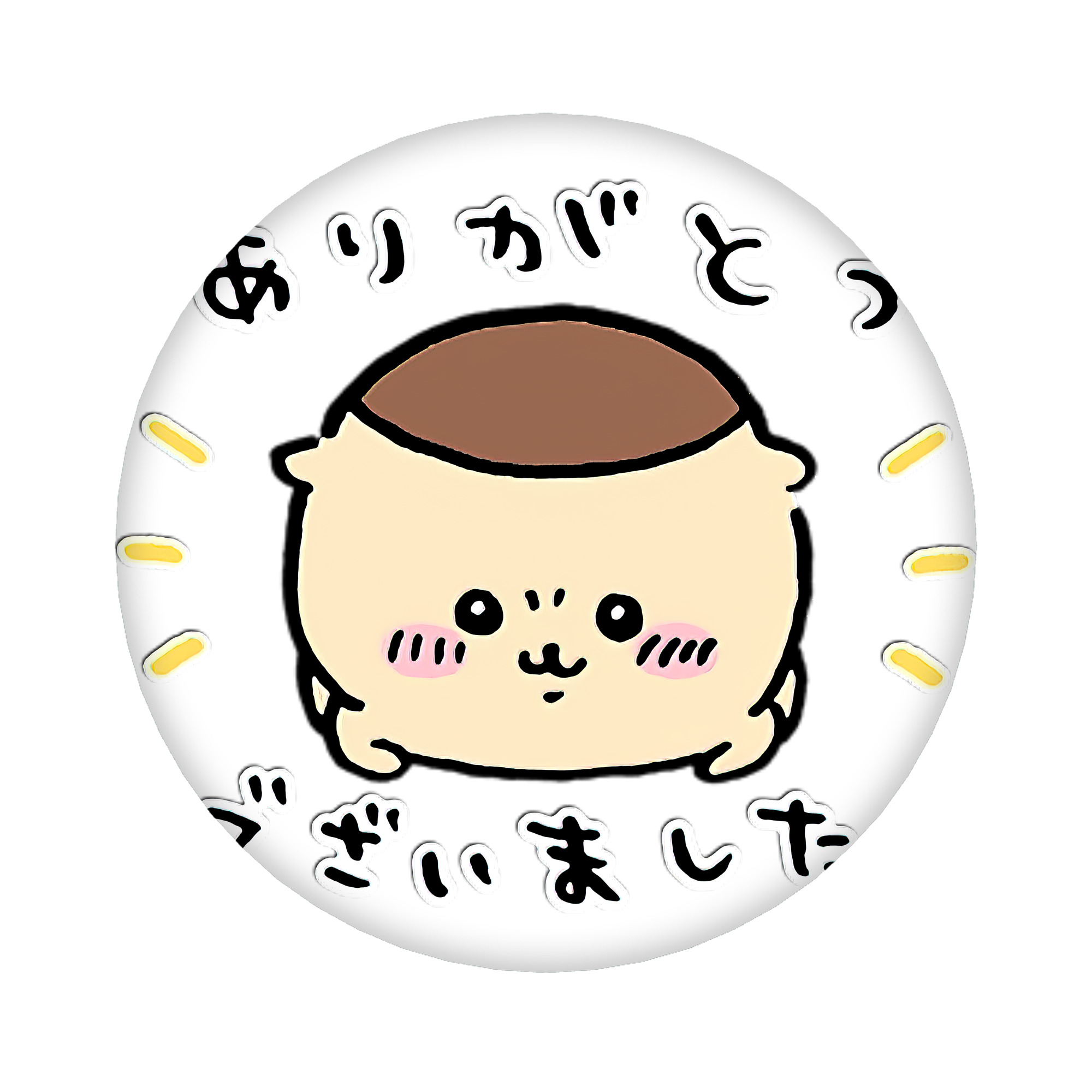 （画像用） ちいかわ くりまんじゅう Chii-kawa kuri manjū 6cm 缶バッジ 複数セット