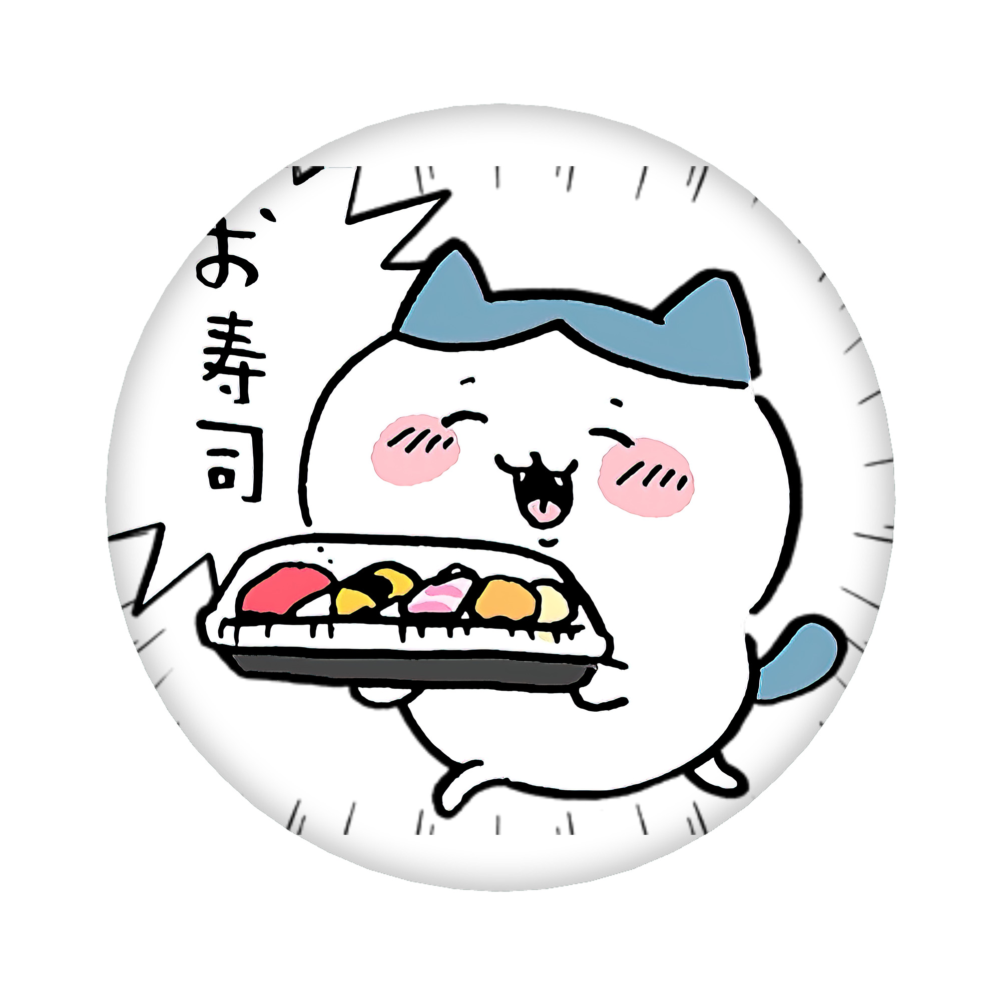 （画像用） ちいかわ ハチワレ Chii-kawa hachiware 6cm 缶バッジ 複数セット