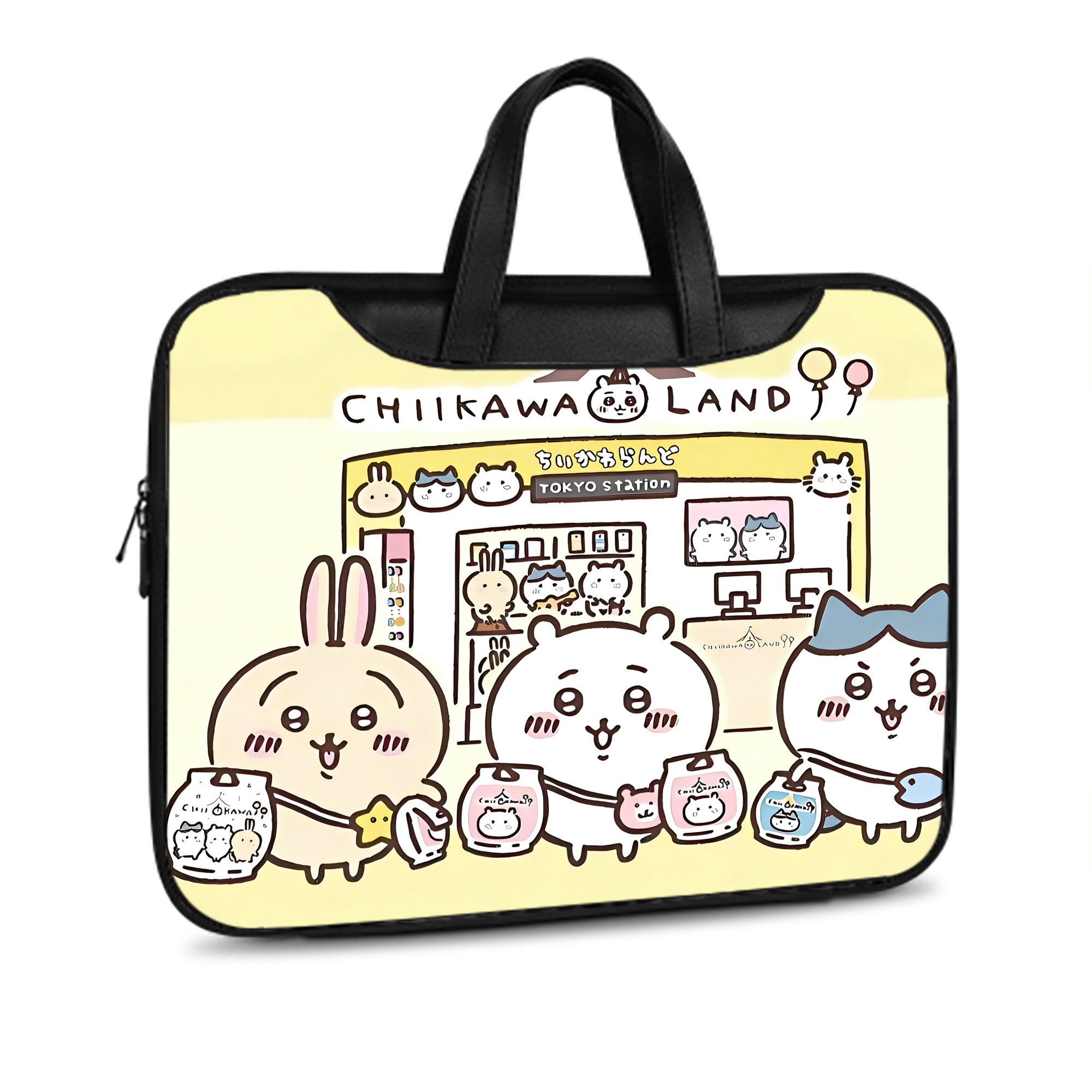 （画像用） ちいかわ Chii-kawa レザーラップトップバッグ　ノートパソコンケース