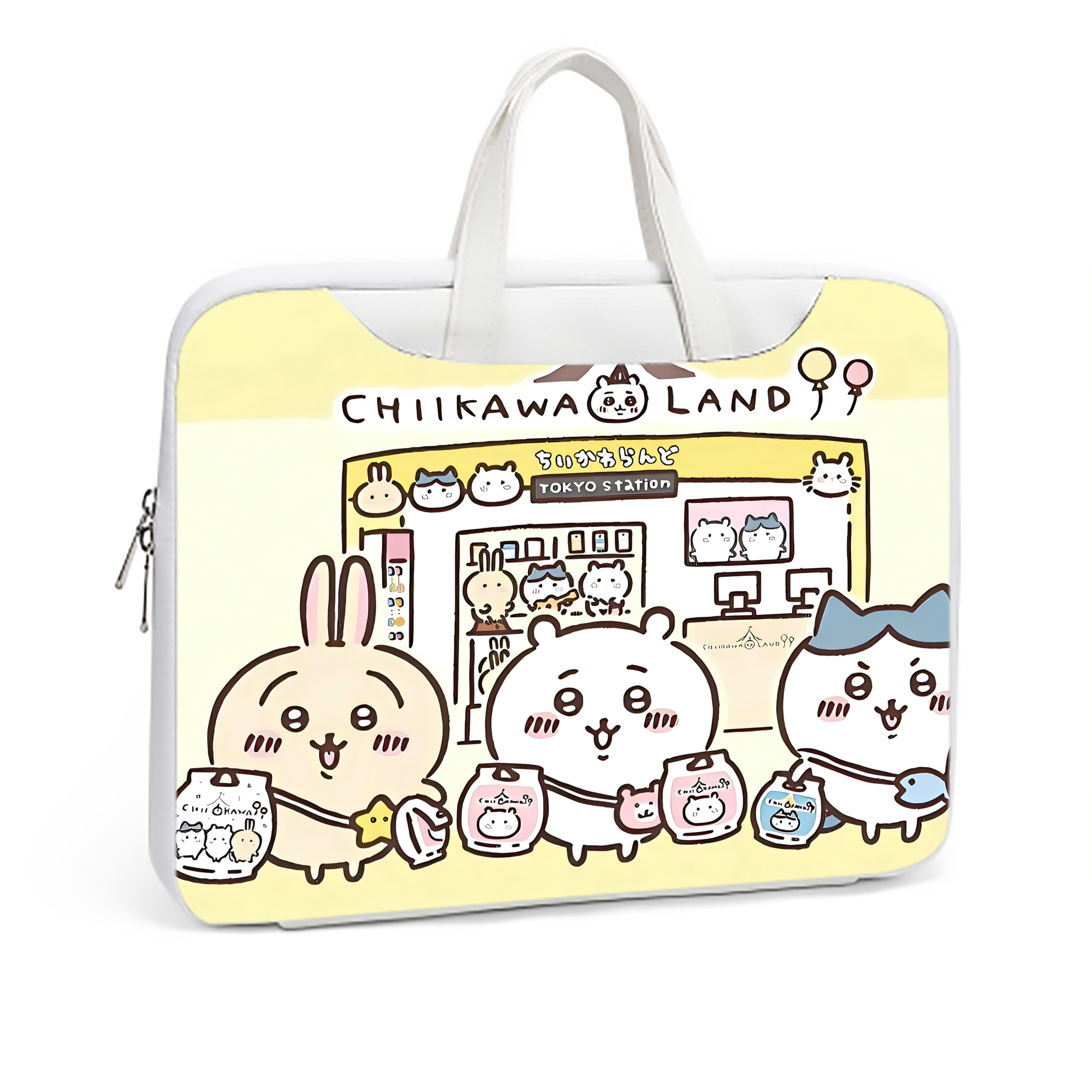 （画像用） ちいかわ Chii-kawa レザーラップトップバッグ　ノートパソコンケース