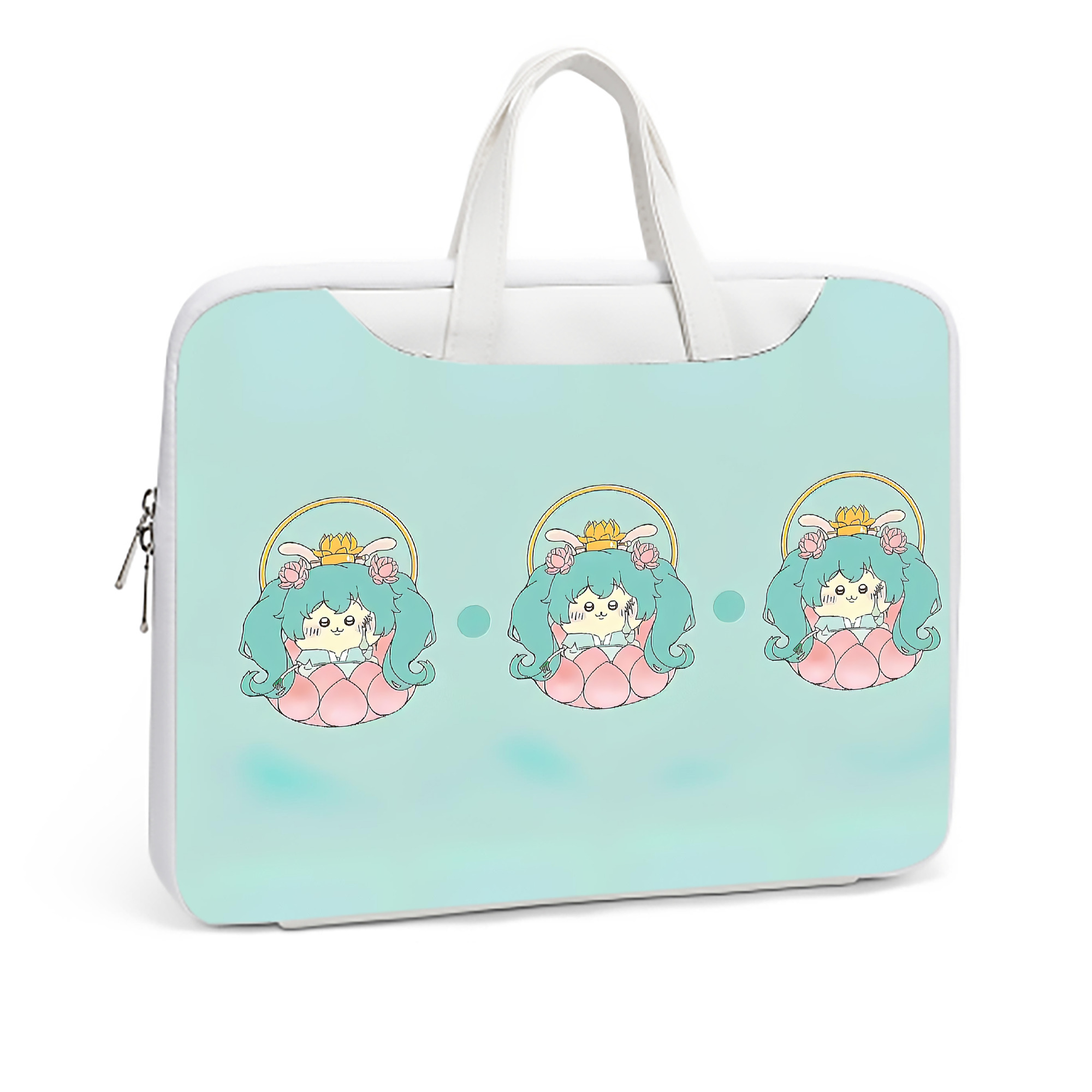 （画像用） ちいかわ Chii-kawa レザーラップトップバッグ　ノートパソコンケース